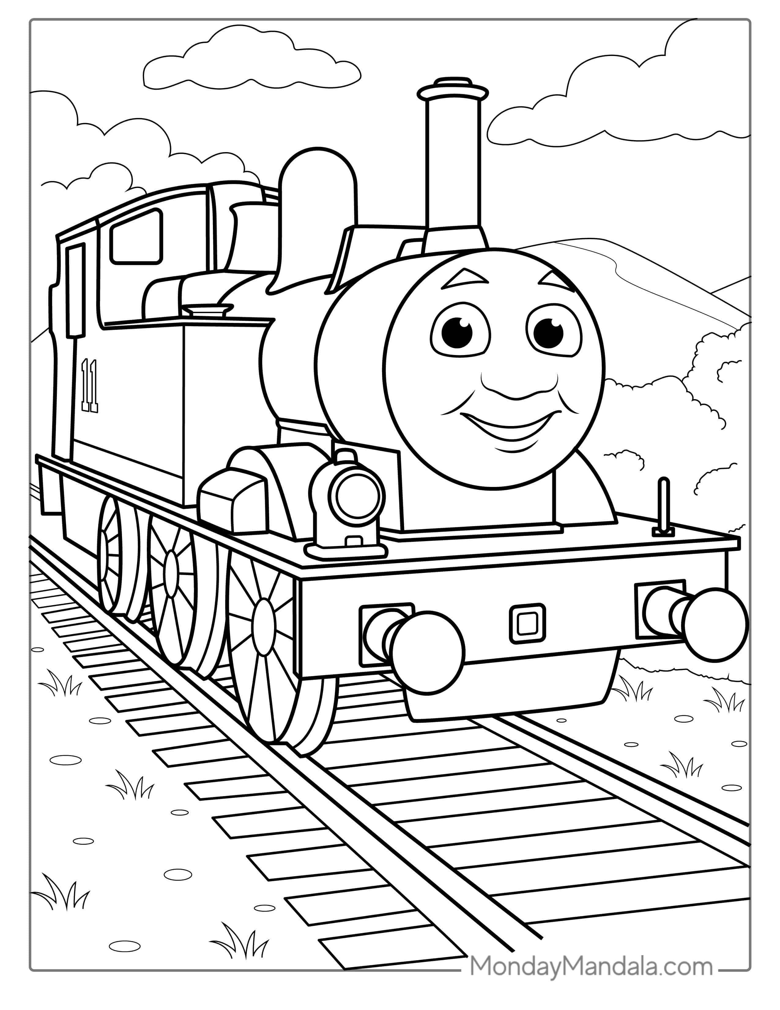 Oliver The Train From Thomas And Friends coloring page