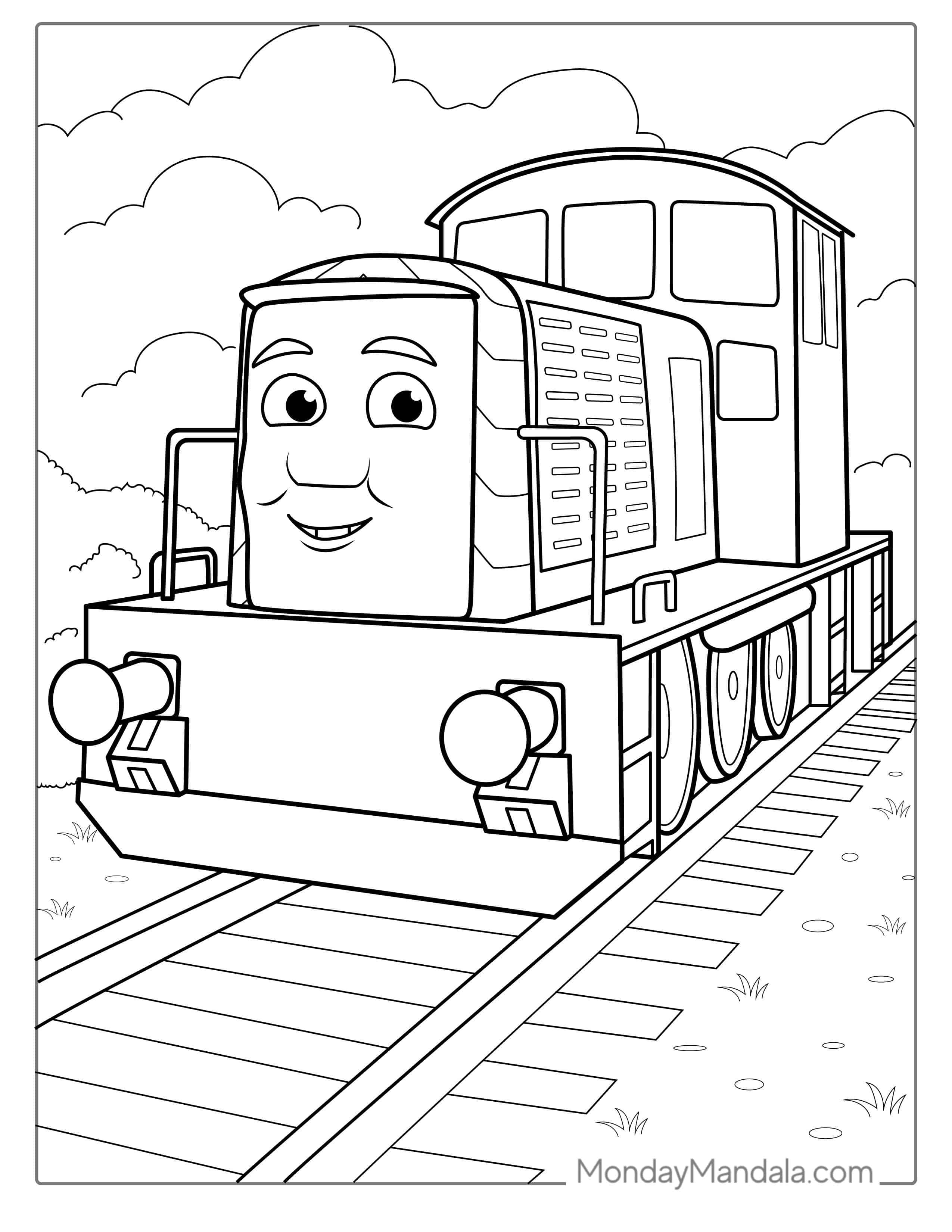 Salty The Train From Thomas And Friends coloring page