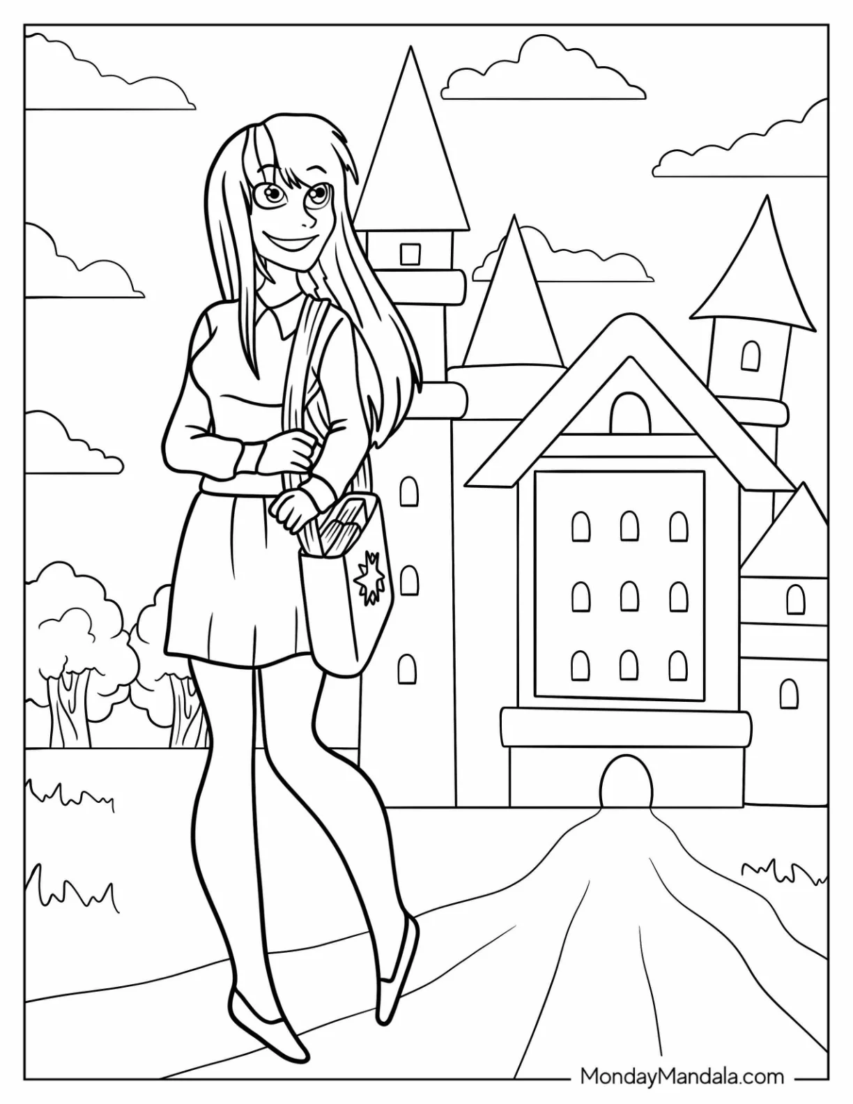 Twilight Sparkle Coloring Page Equestria Girls coloring page