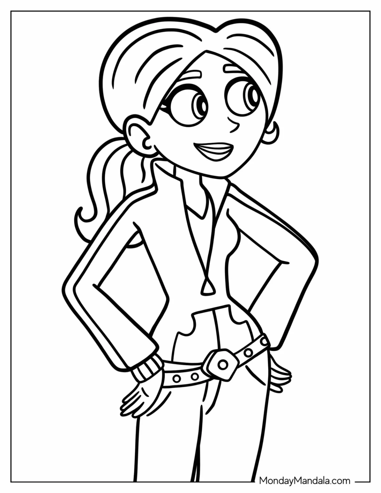 Wild Kratts Coloring Page Of Easy Aviva Outline For Kids coloring page