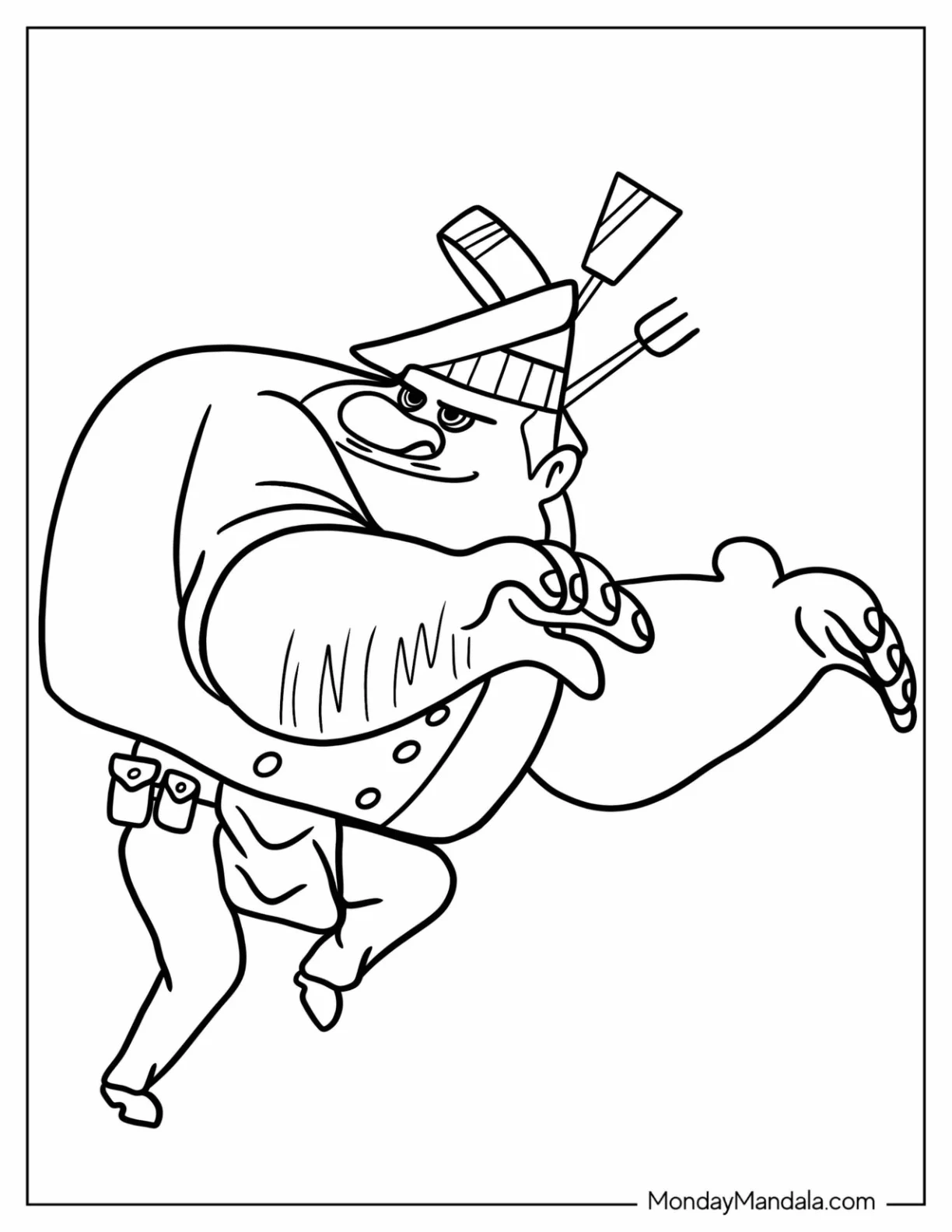 Wild Kratts Coloring Page Of Sneaky Gaston Gourmand coloring page