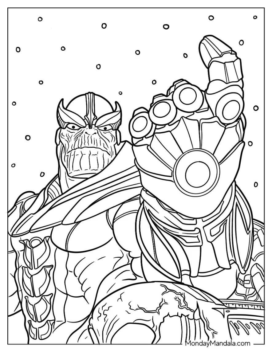 Thanos coloring pages