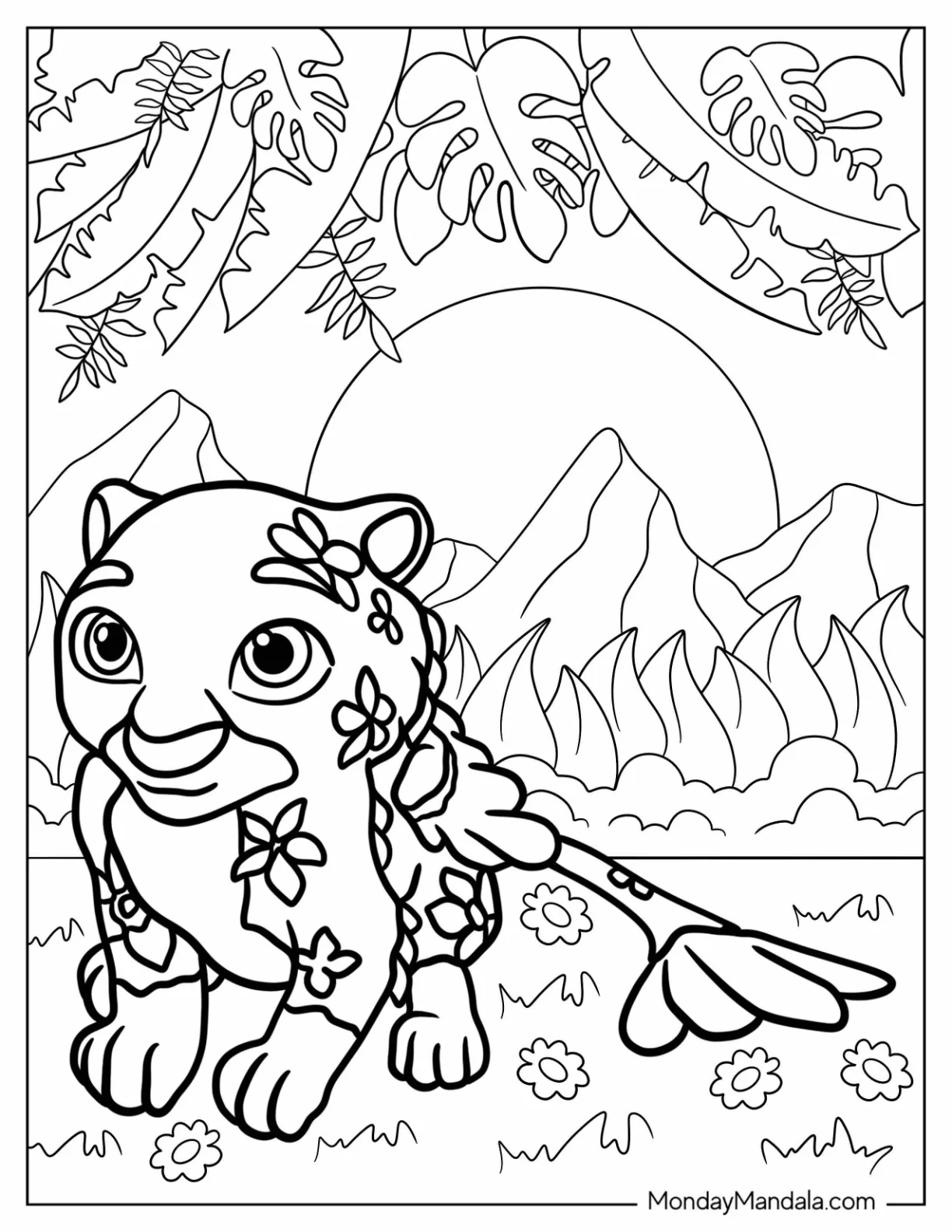Elena Of Avalor Coloring Page As A Baby Jaquin In The Garden coloring page — printable line art