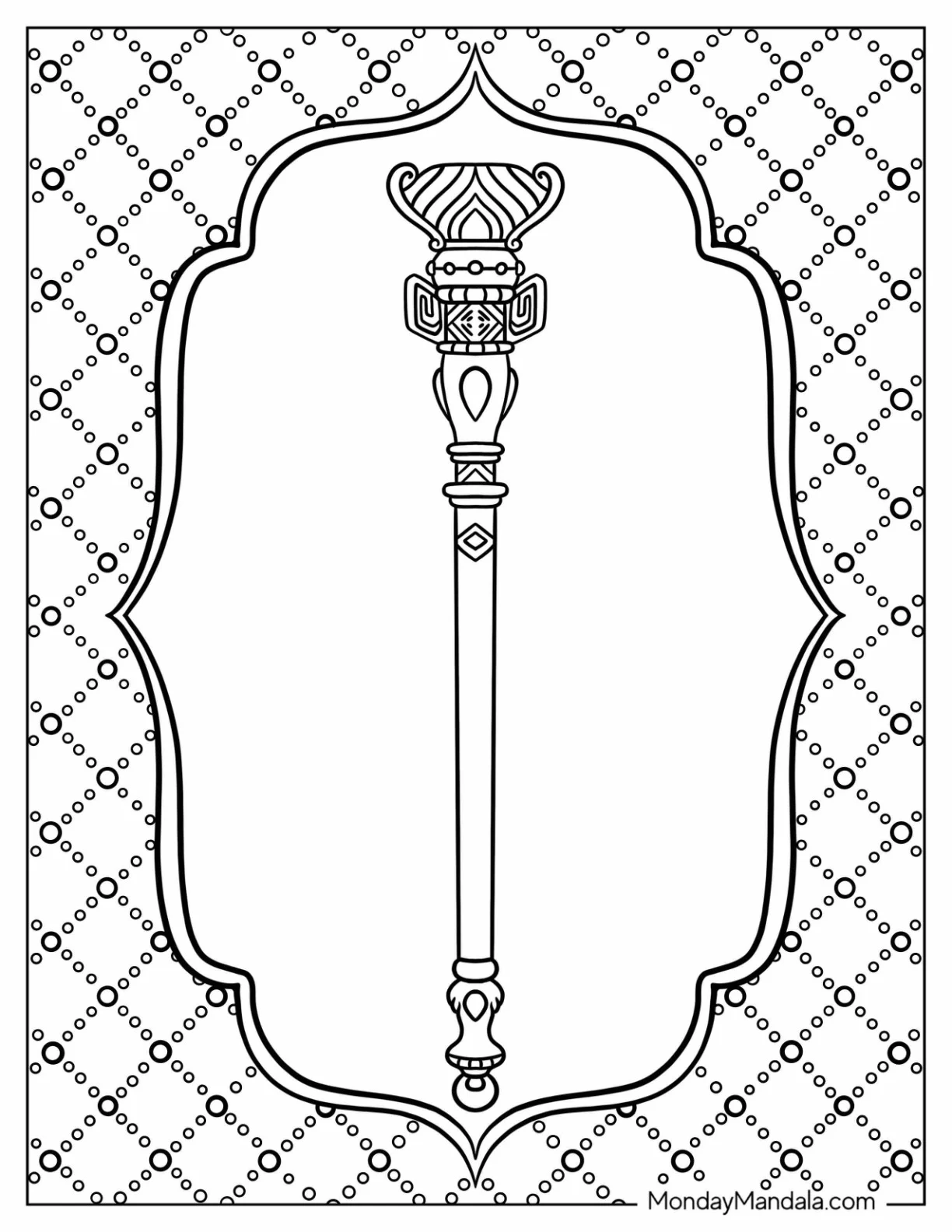 Elena Of Avalor Coloring Page Of Magical Scepter coloring page