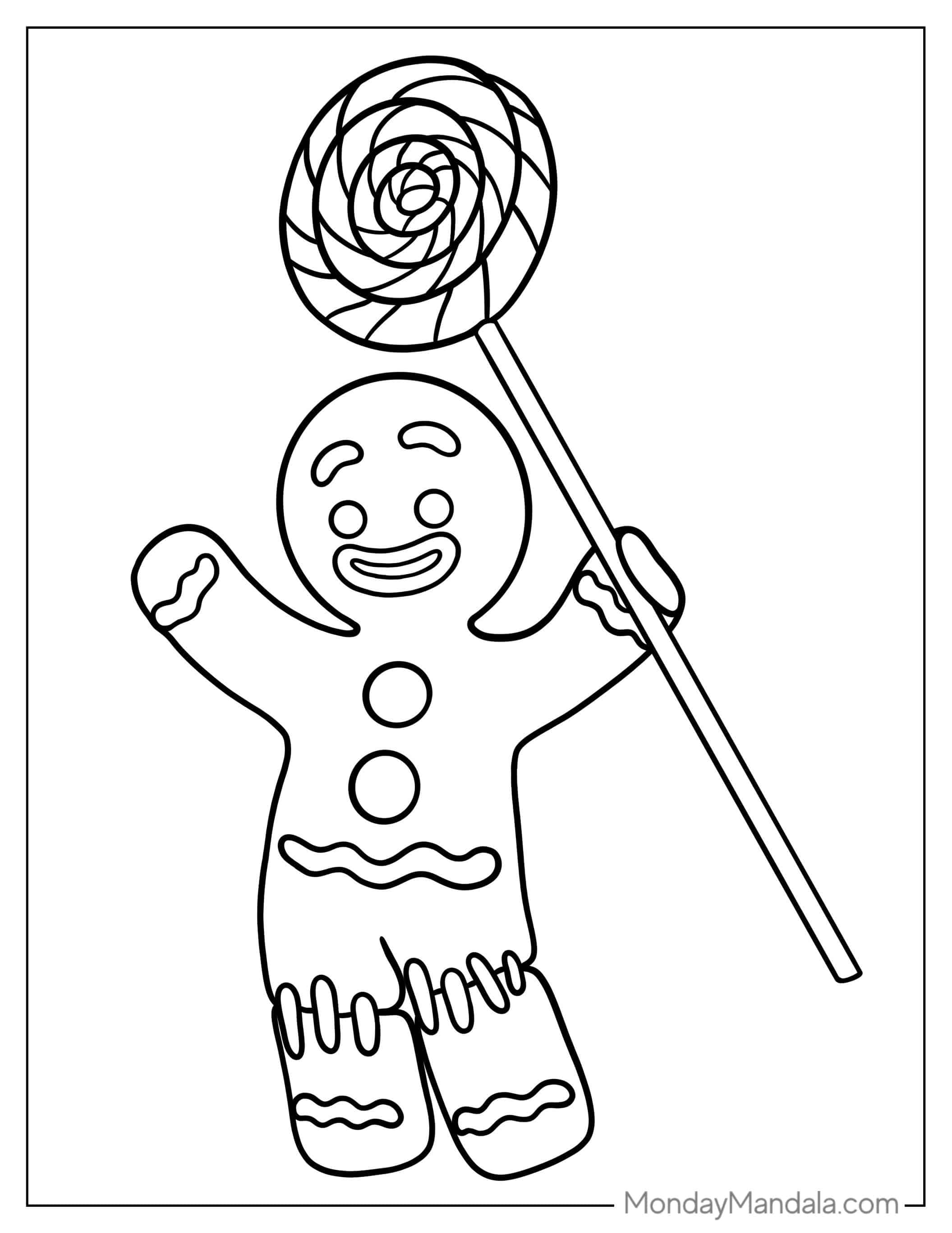 Coloring Page Of Shrek Gingerbread Man coloring page