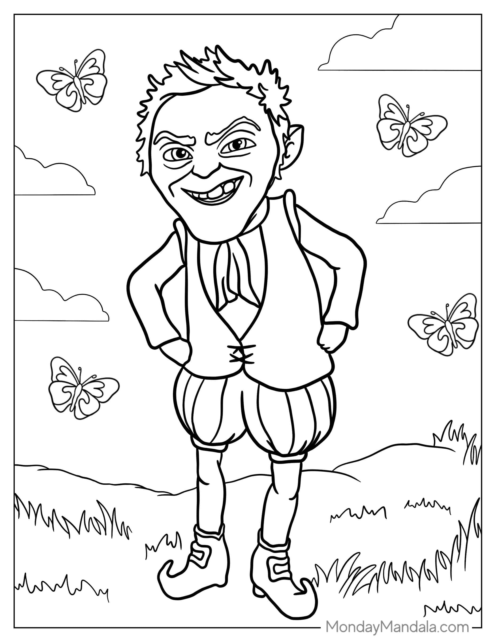Rumpelstiltskin Coloring Page coloring page