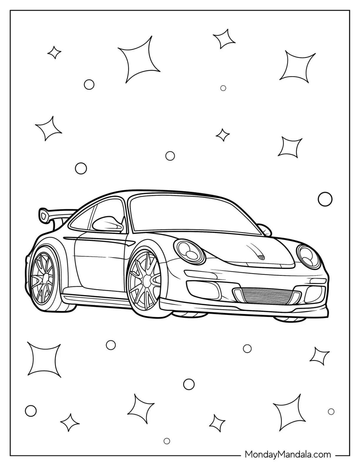 Fujimi 1 24 Porsche Coloring Page coloring page