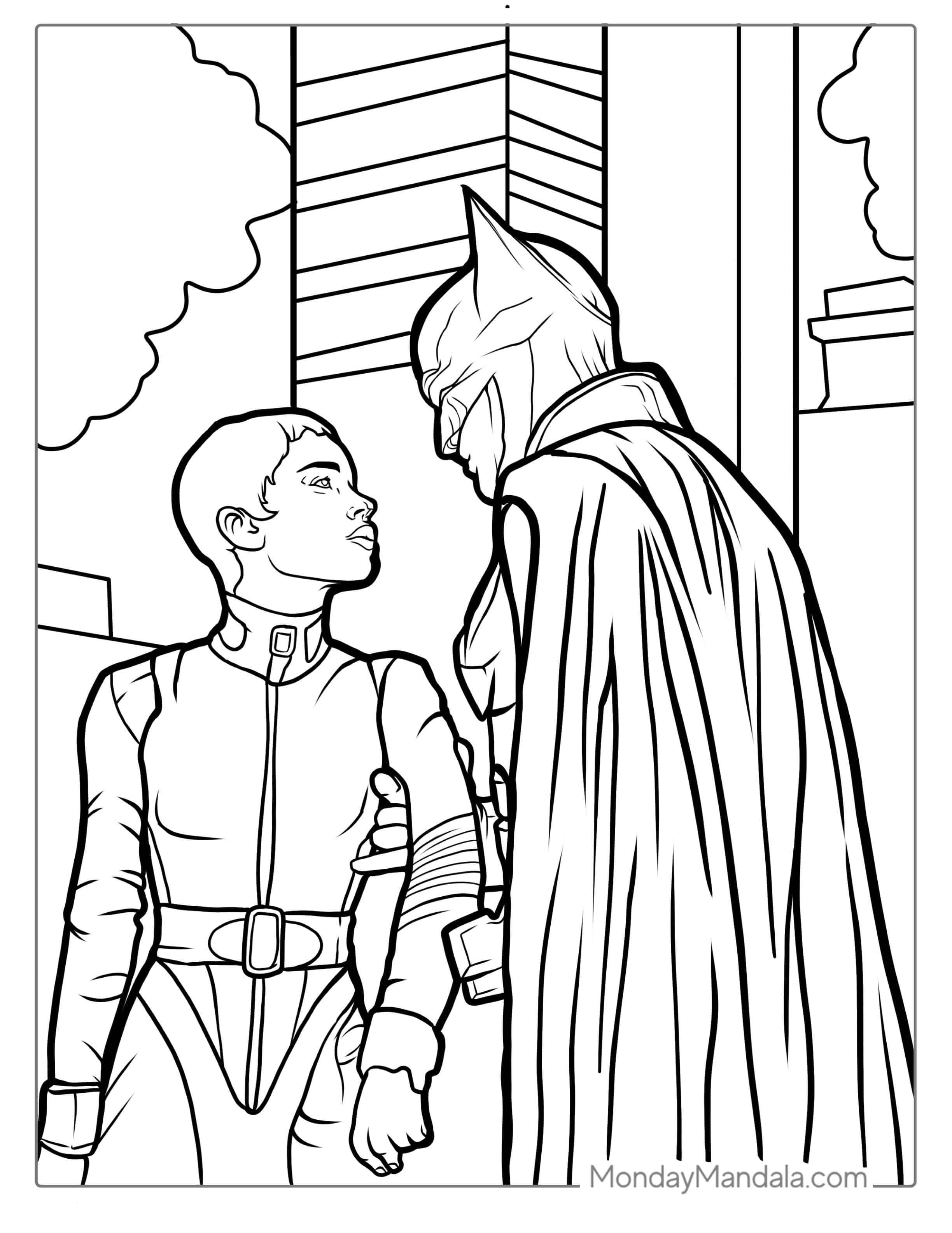 Batman Vs Superman Coloring Page coloring page