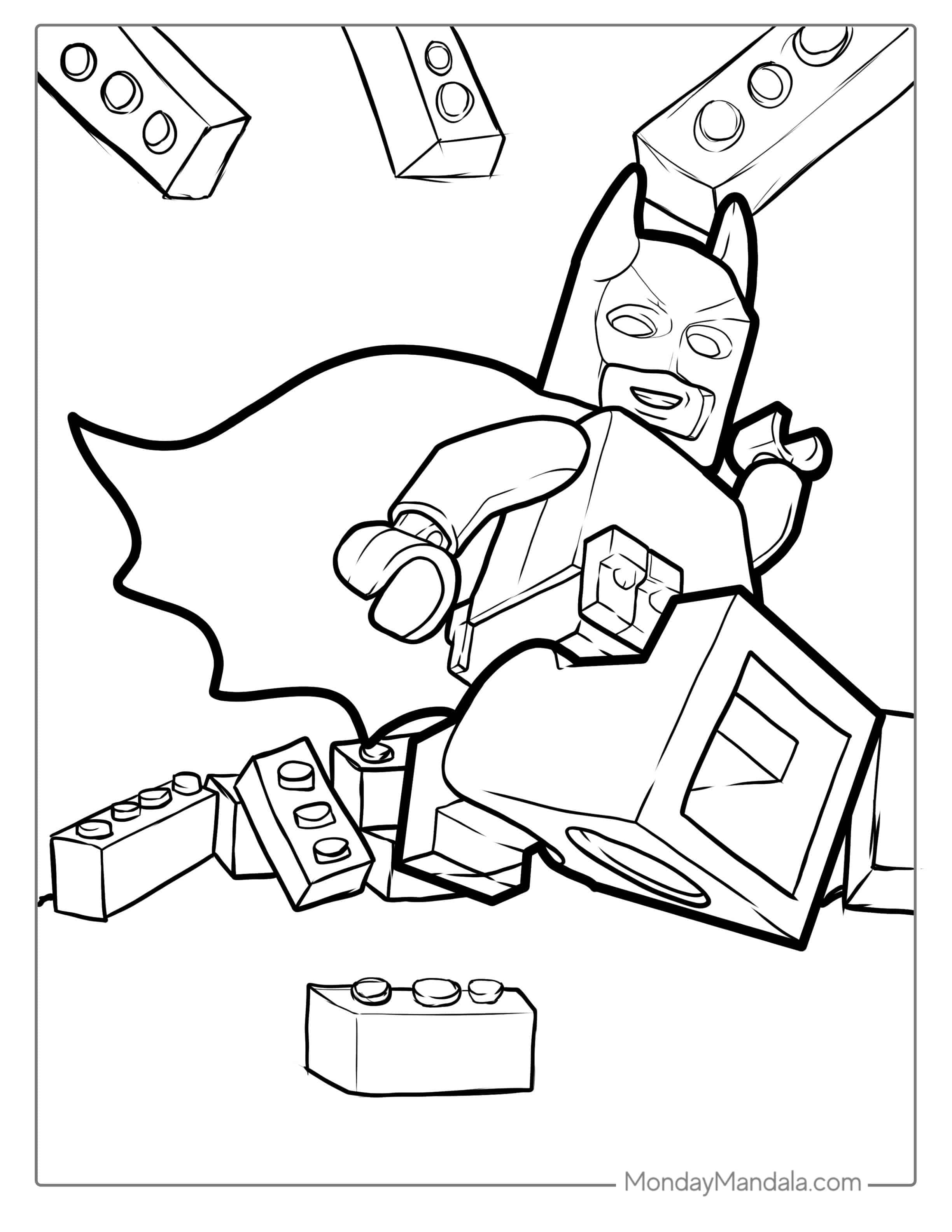 Lego Batman Movie Coloring Sheet coloring page — printable line art