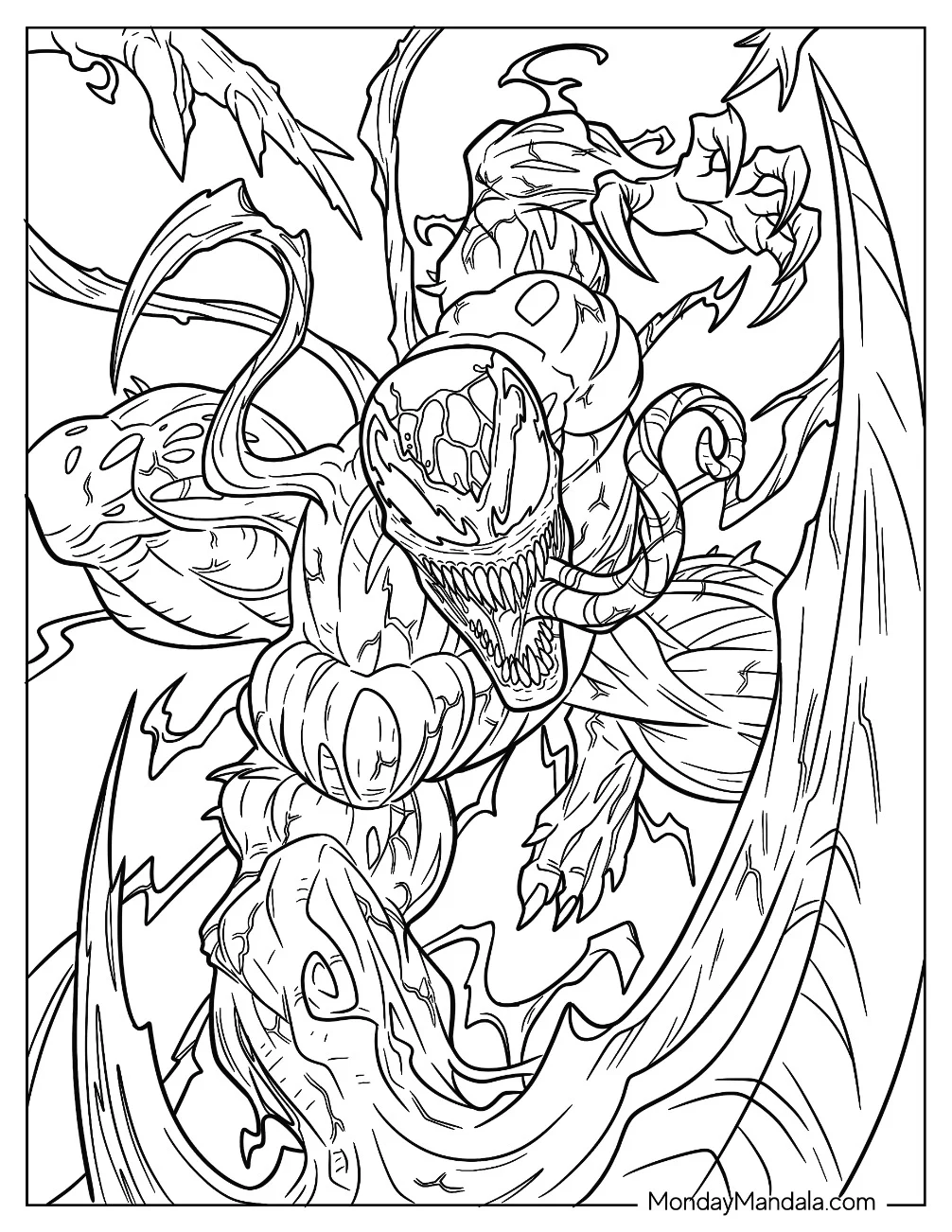 Chilling Carnage Coloring Page In Battle coloring page