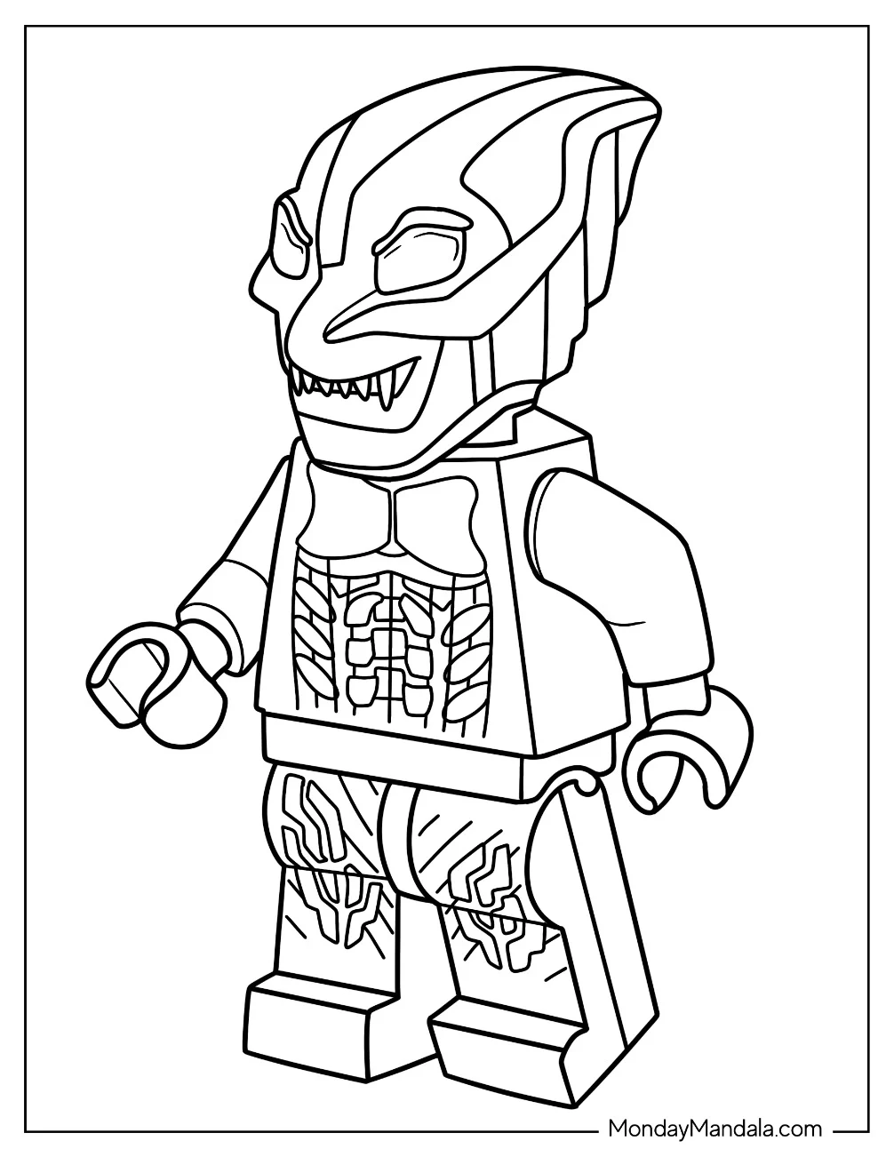 Lego Green Goblin Coloring Page For Prescoolers coloring page