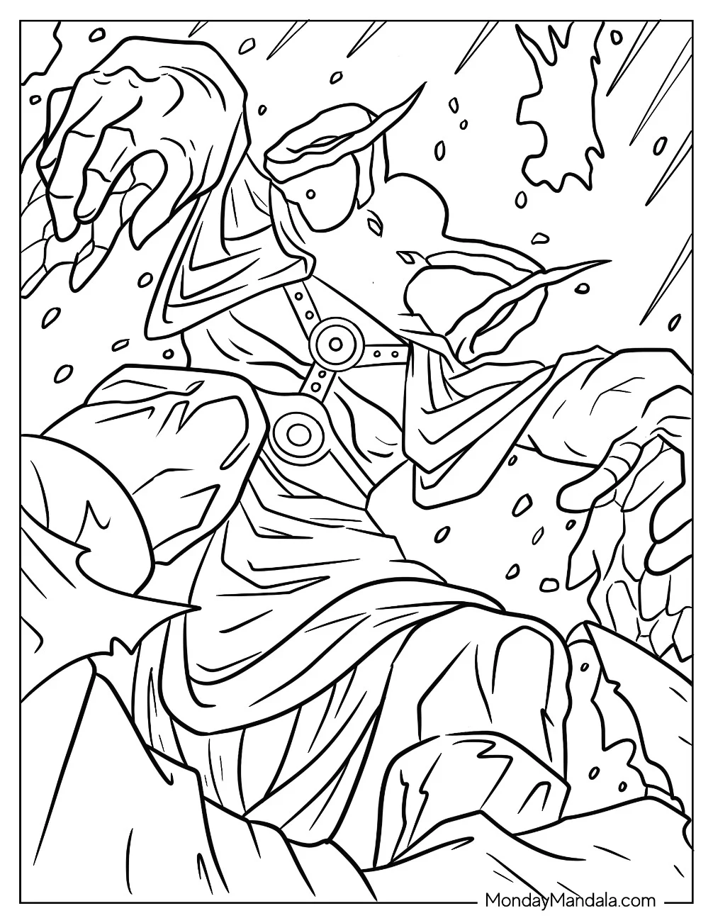 Oblivion Green Lantern Coloring Page Villain coloring page