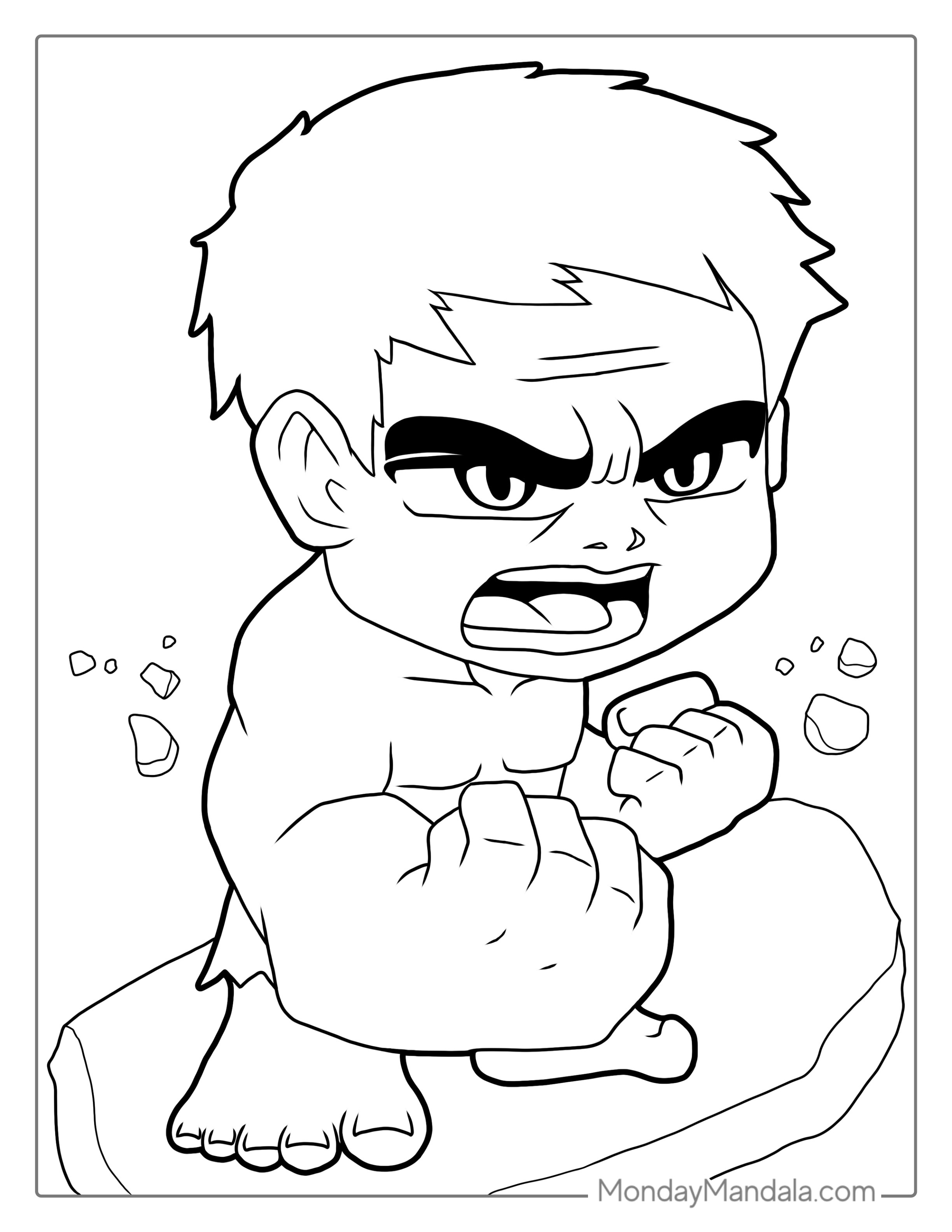 Baby Hulk Coloring Page coloring page