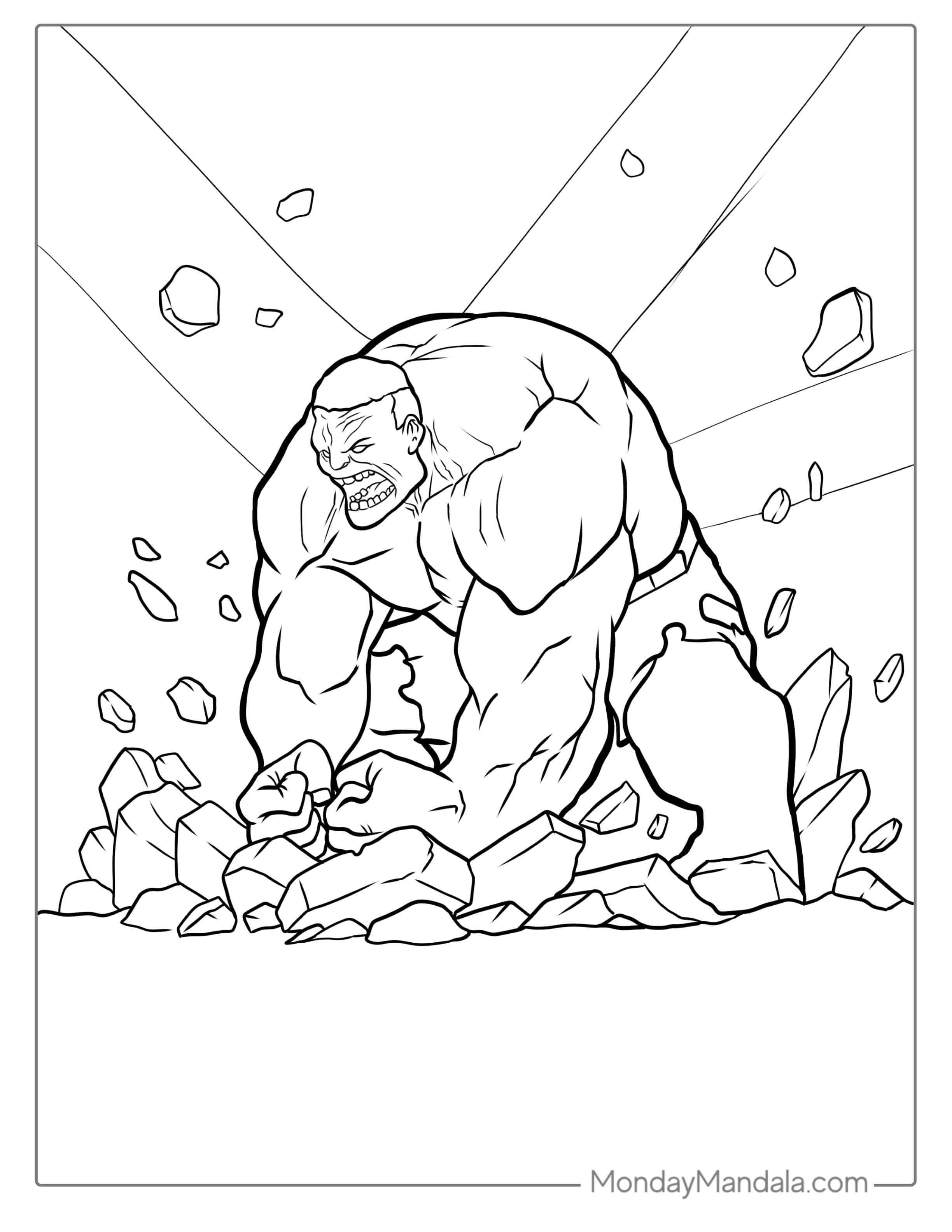 Big Hulk Smash Coloring In coloring page