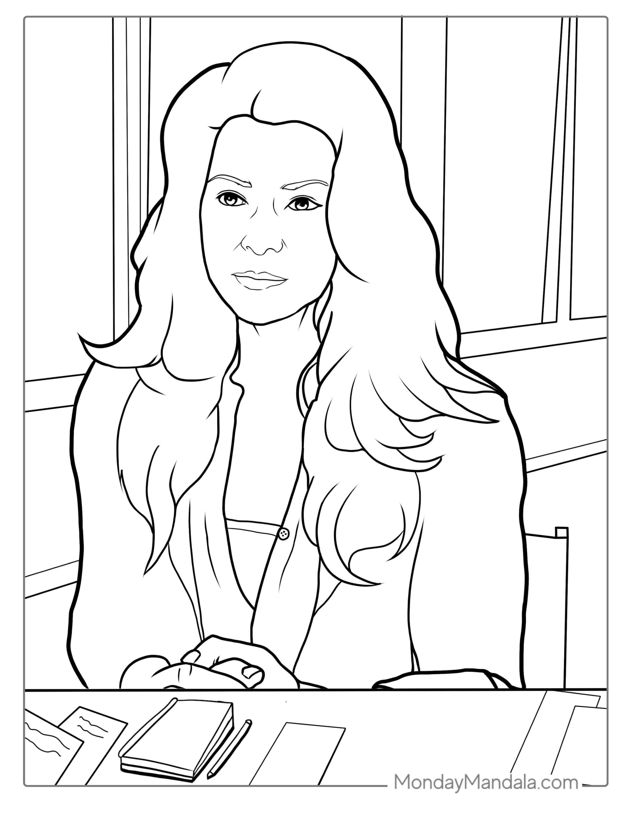 Marvel She Hulk Lawyer To Color coloring page — printable line art