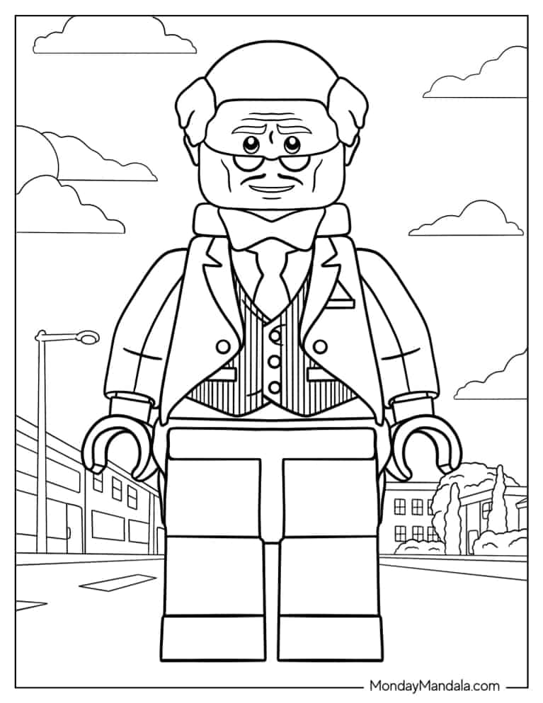Lego Alfred To Color coloring page