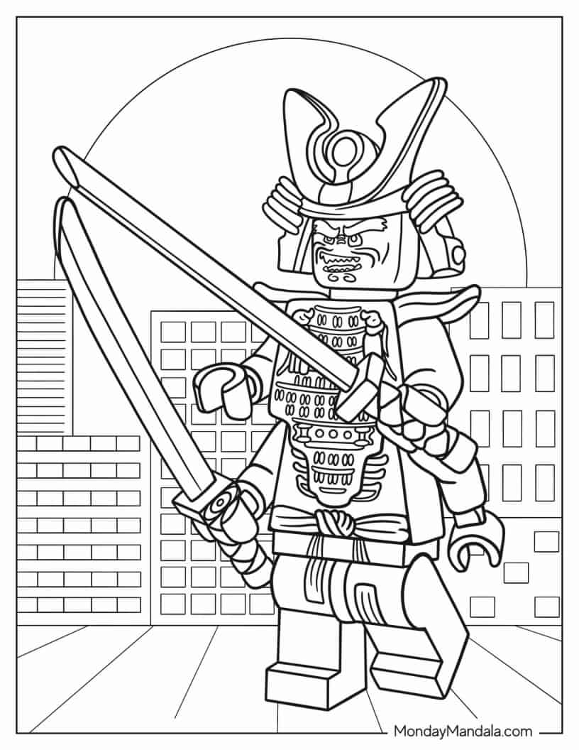Lord Sensei Garmadon coloring page