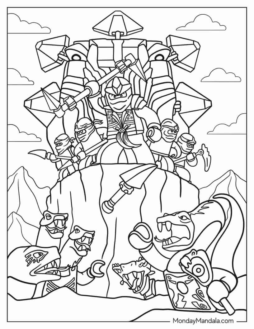 Ninjago_ Rise of the Serpentine coloring page