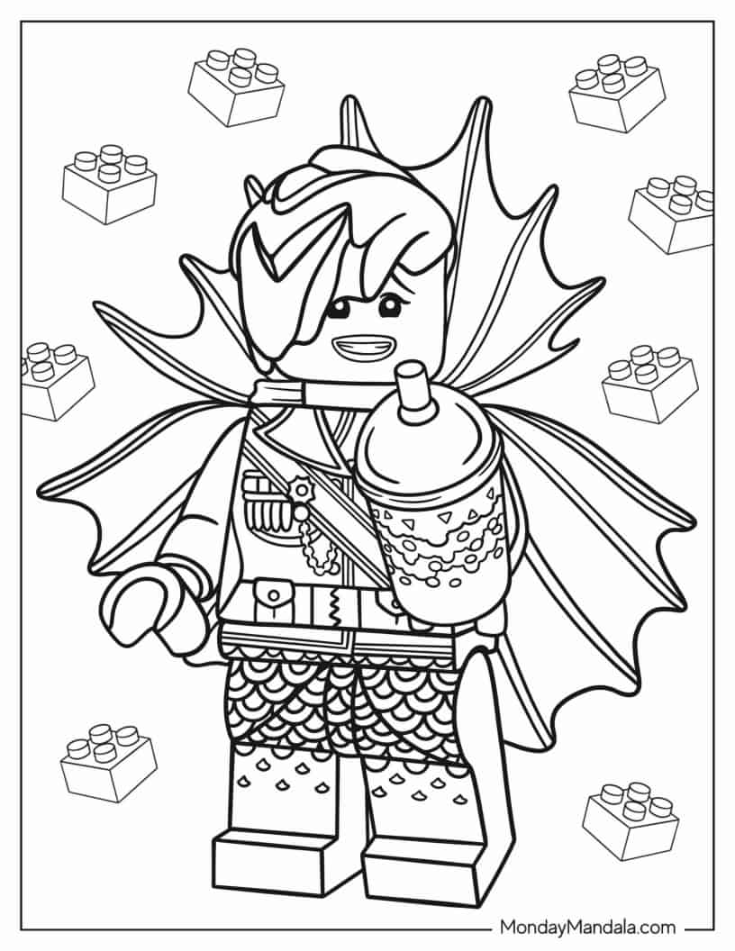 Shark Army General Coloring Page coloring page