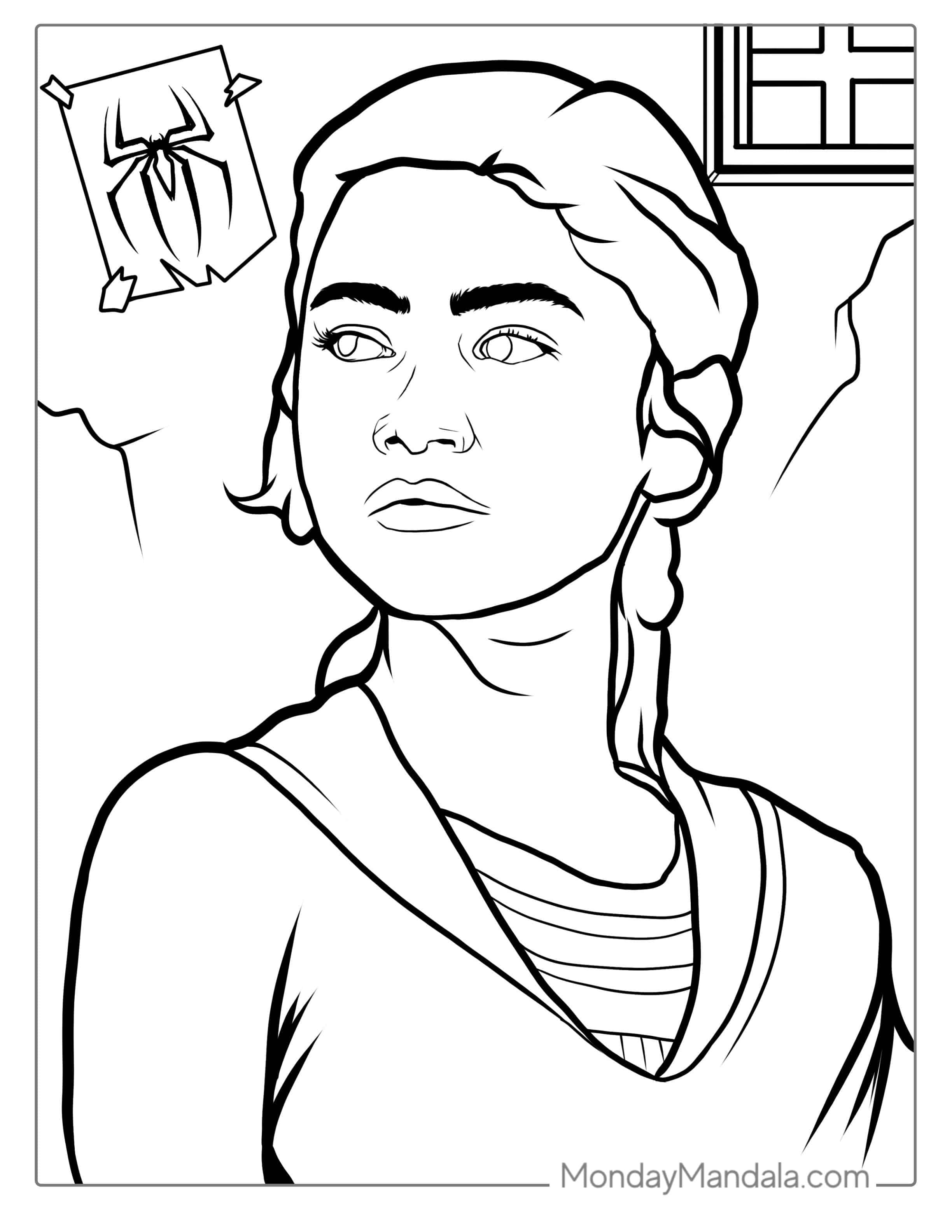 MJ _Michelle_ Coloring Page coloring page