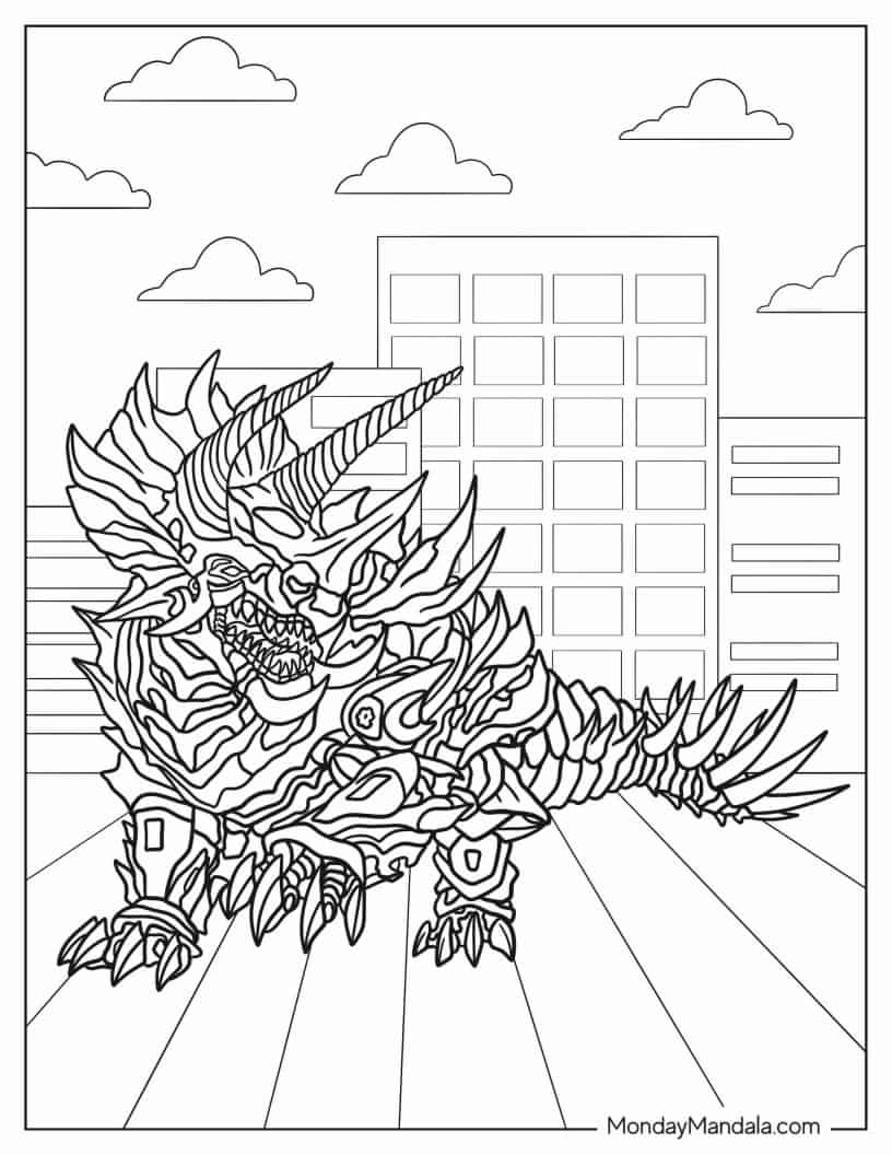 Dinobot Slug coloring page — printable line art