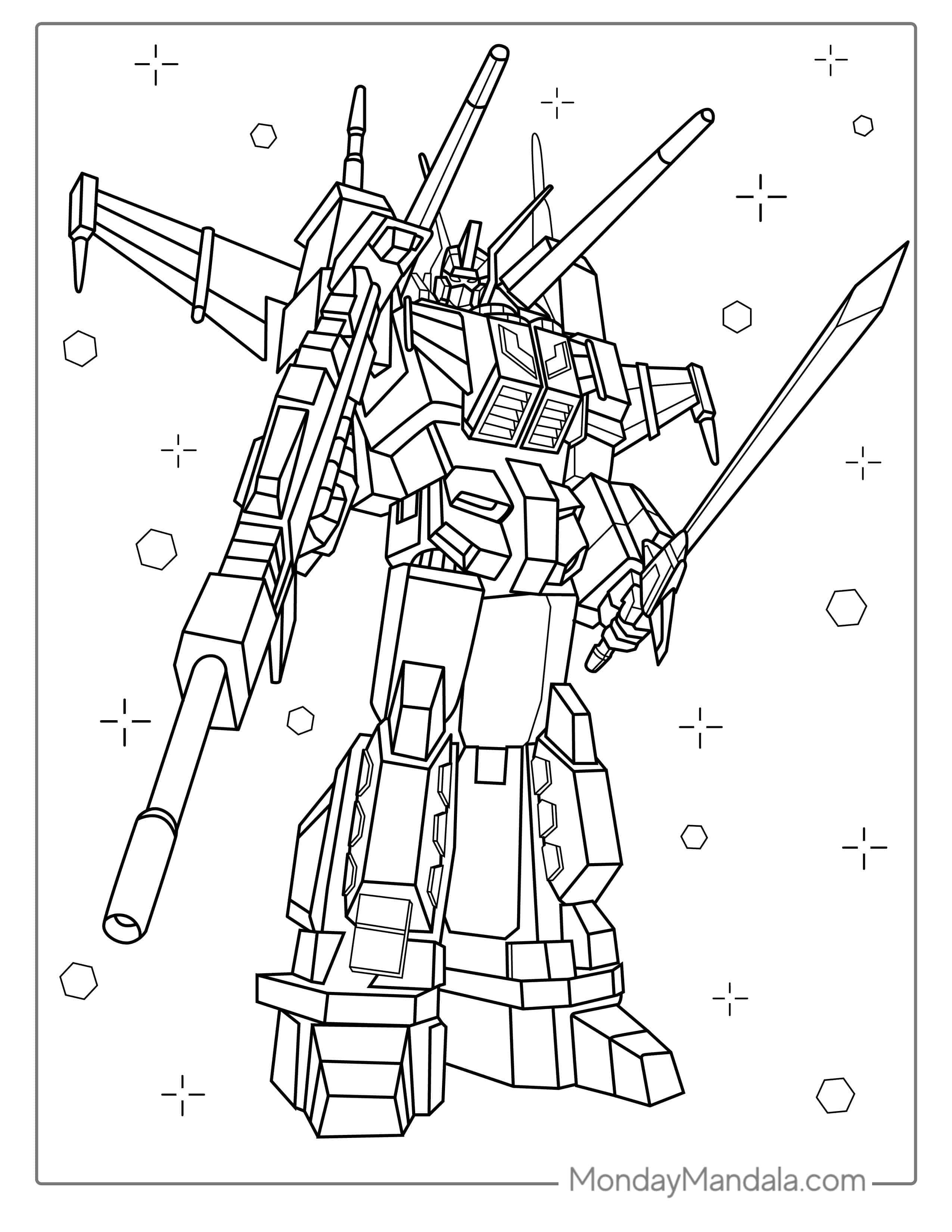 Jetfire Transformer Coloring Page coloring page