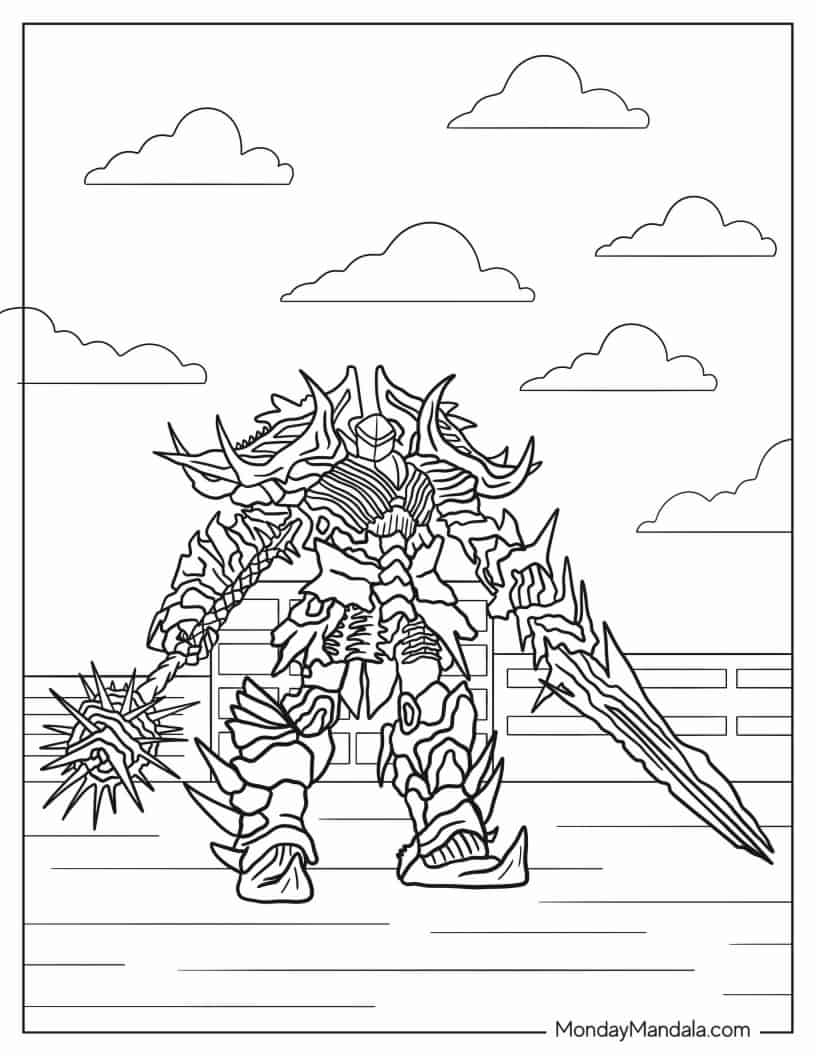 Outline Of Slug From Transformers Age Of Extinction coloring page — printable line art