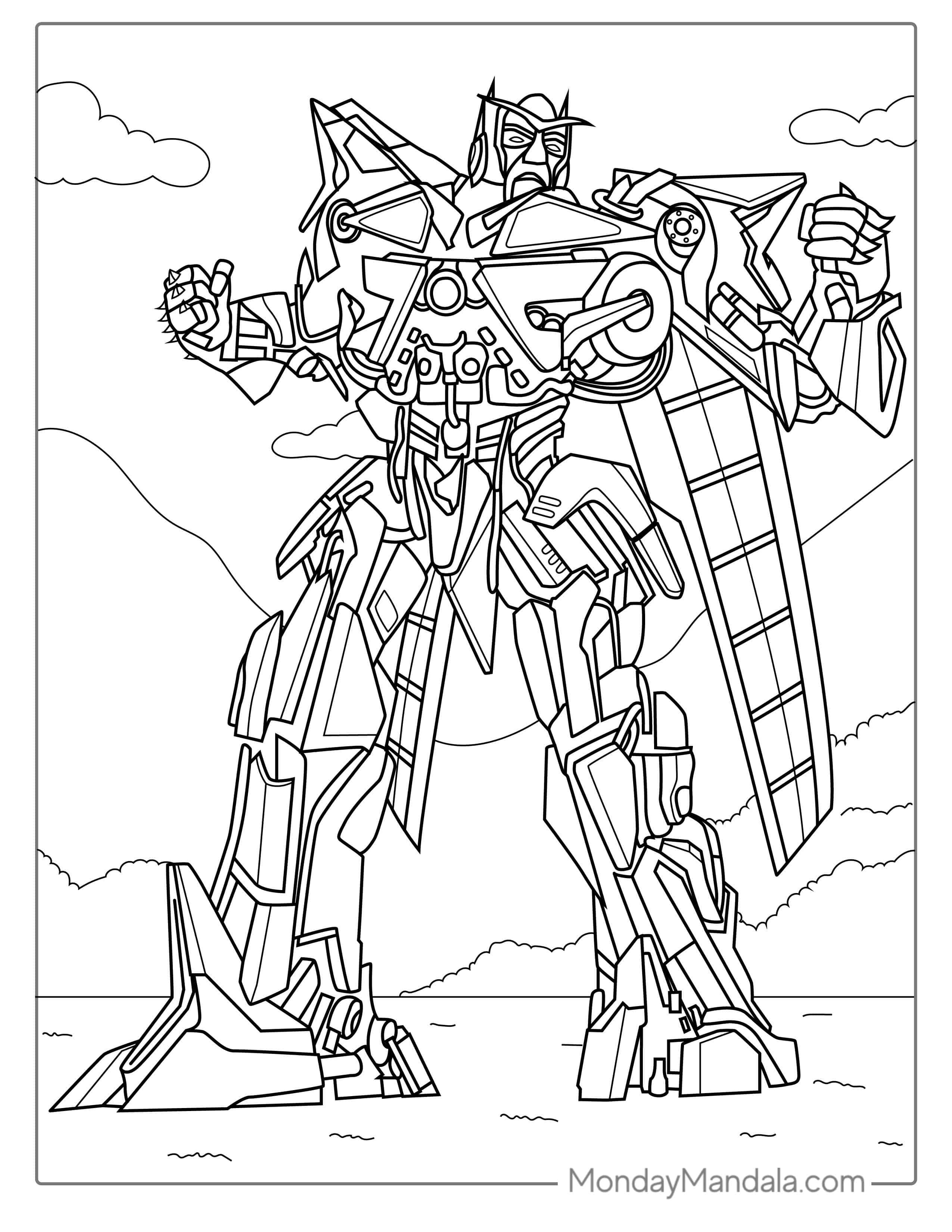 Sentinel Prime Decepticon Coloring Page coloring page