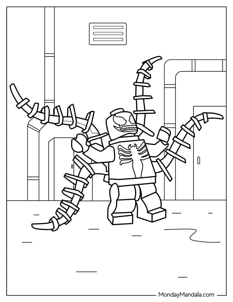 Coloring Sheet Of Lego Venom coloring page — printable line art