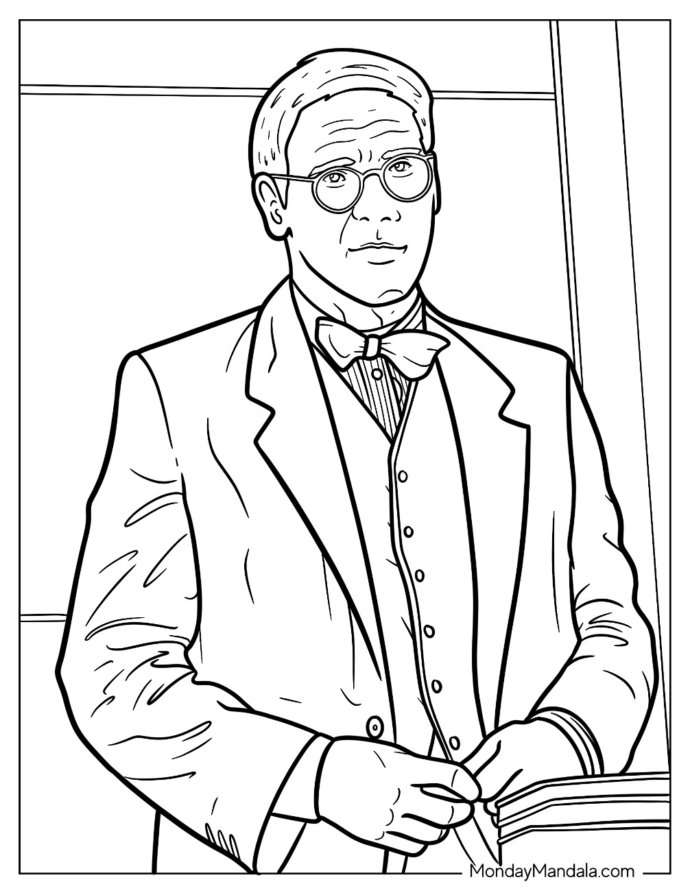 Dr Henry Walton Indiana Jones Coloring Page coloring page