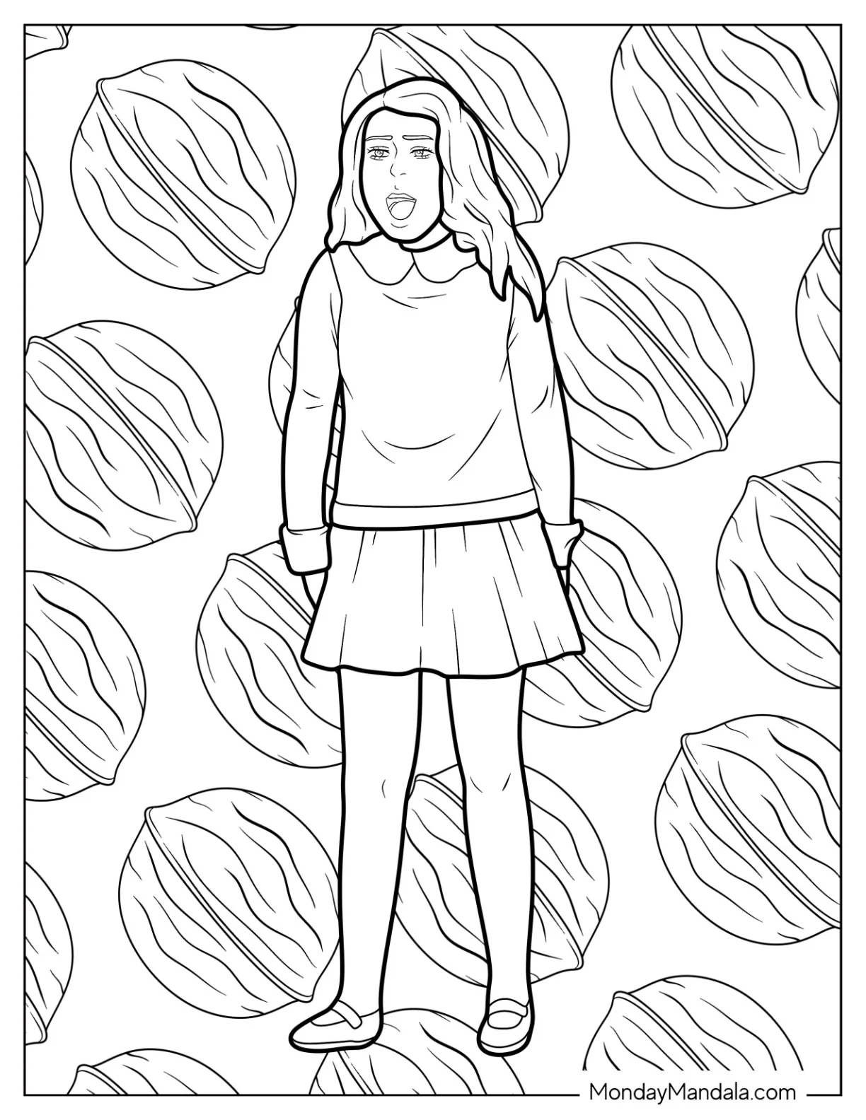 Willy Wonka Coloring Page Of Veruca Salt Screaming coloring page
