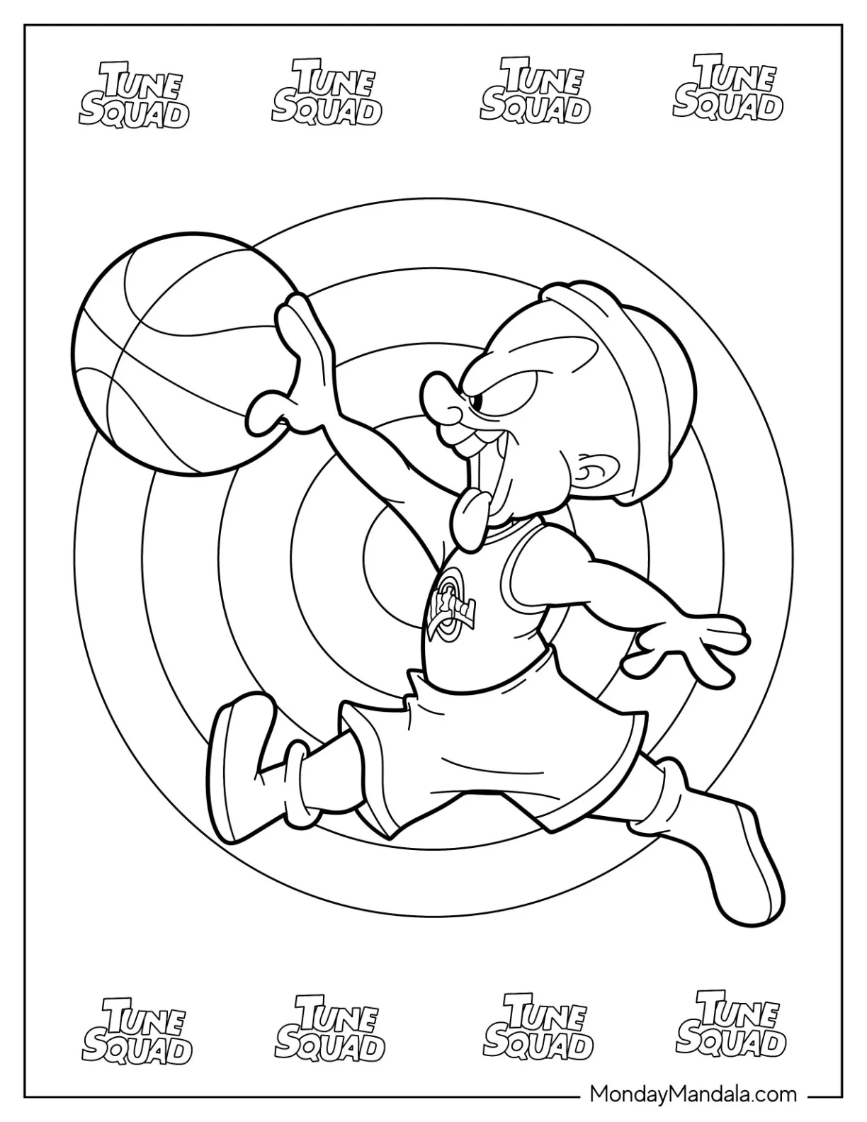 Elmer Fudd In Jumpman Pose coloring page