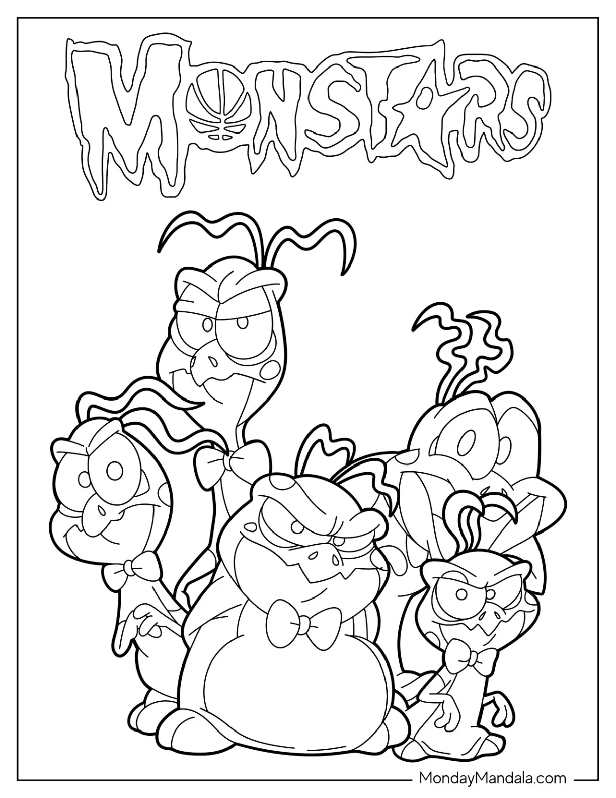 Space Jam Nerdlucks Coloring Page For Kids coloring page