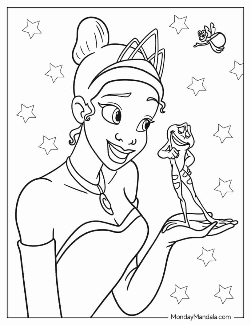 Disney_s The Princess And The Frog Coloring Sheet coloring page