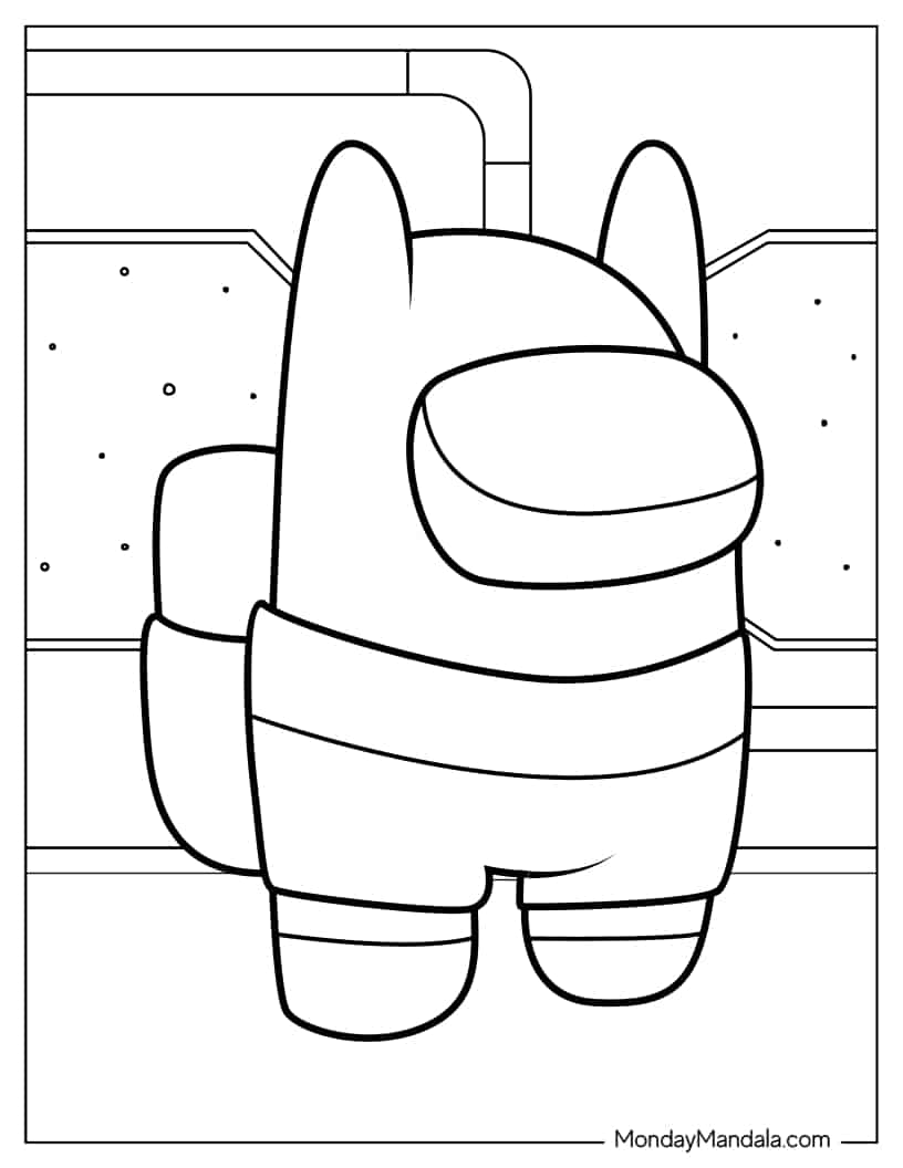 Among Us Adventure Time Coloring In coloring page