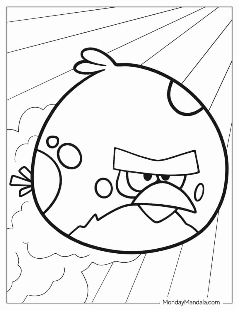 Angry Birds Terence coloring page