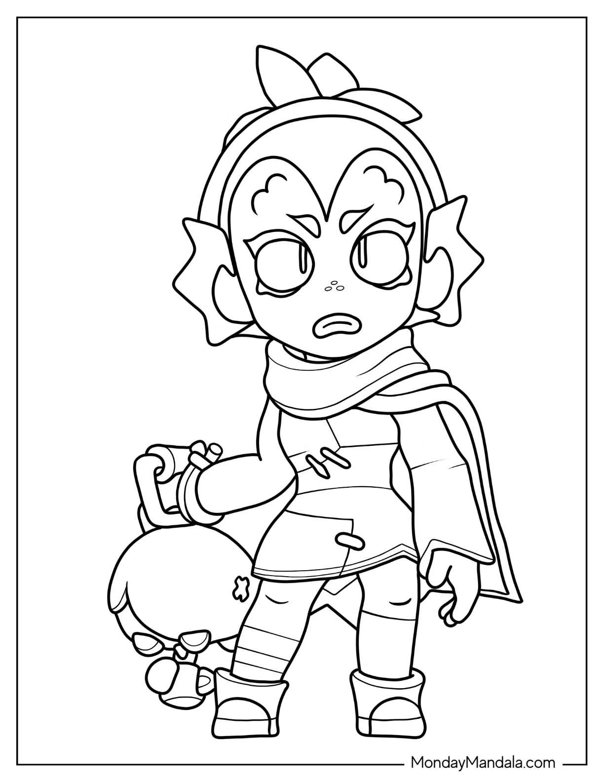 Willow Brawl Stars Coloring Page For Kids coloring page