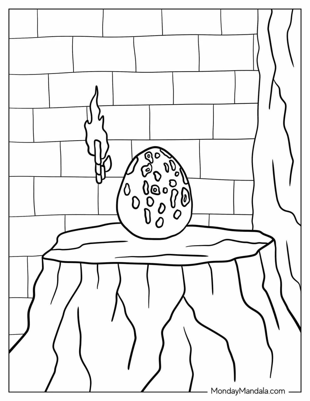 Choo Choo Charles Coloring Page Monster Egg coloring page