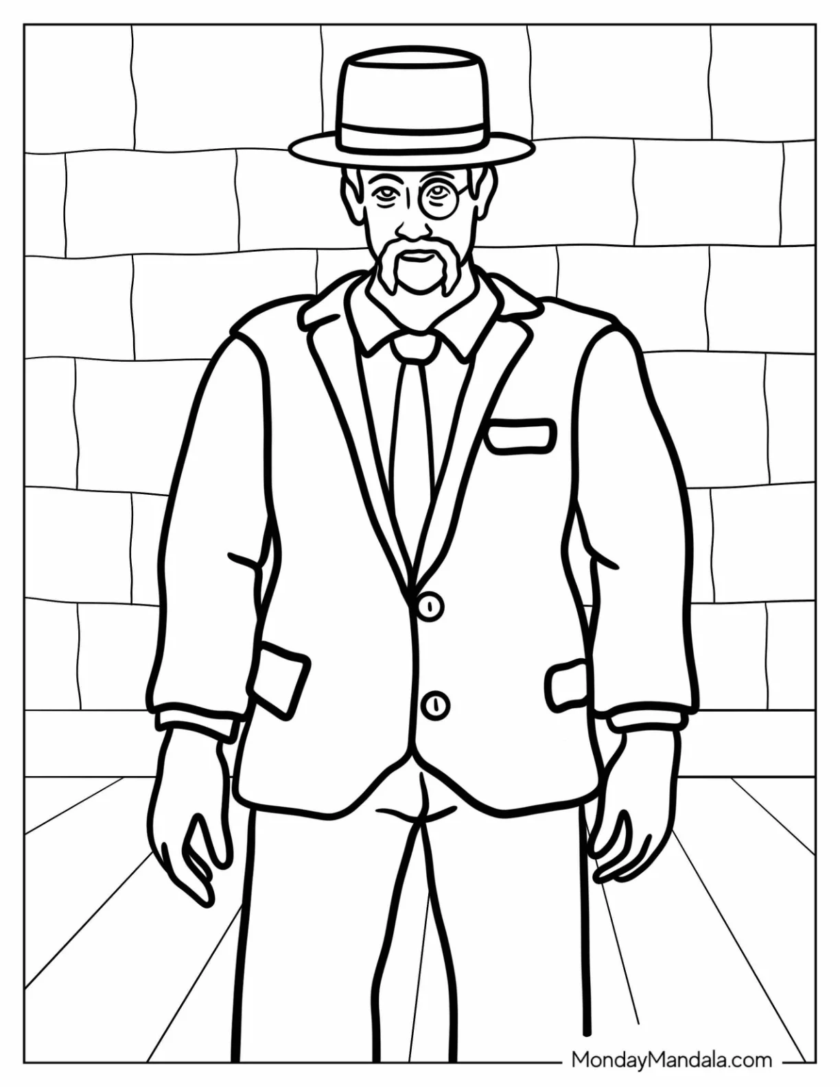 Choo Choo Charles Coloring Page Warren Charles III coloring page