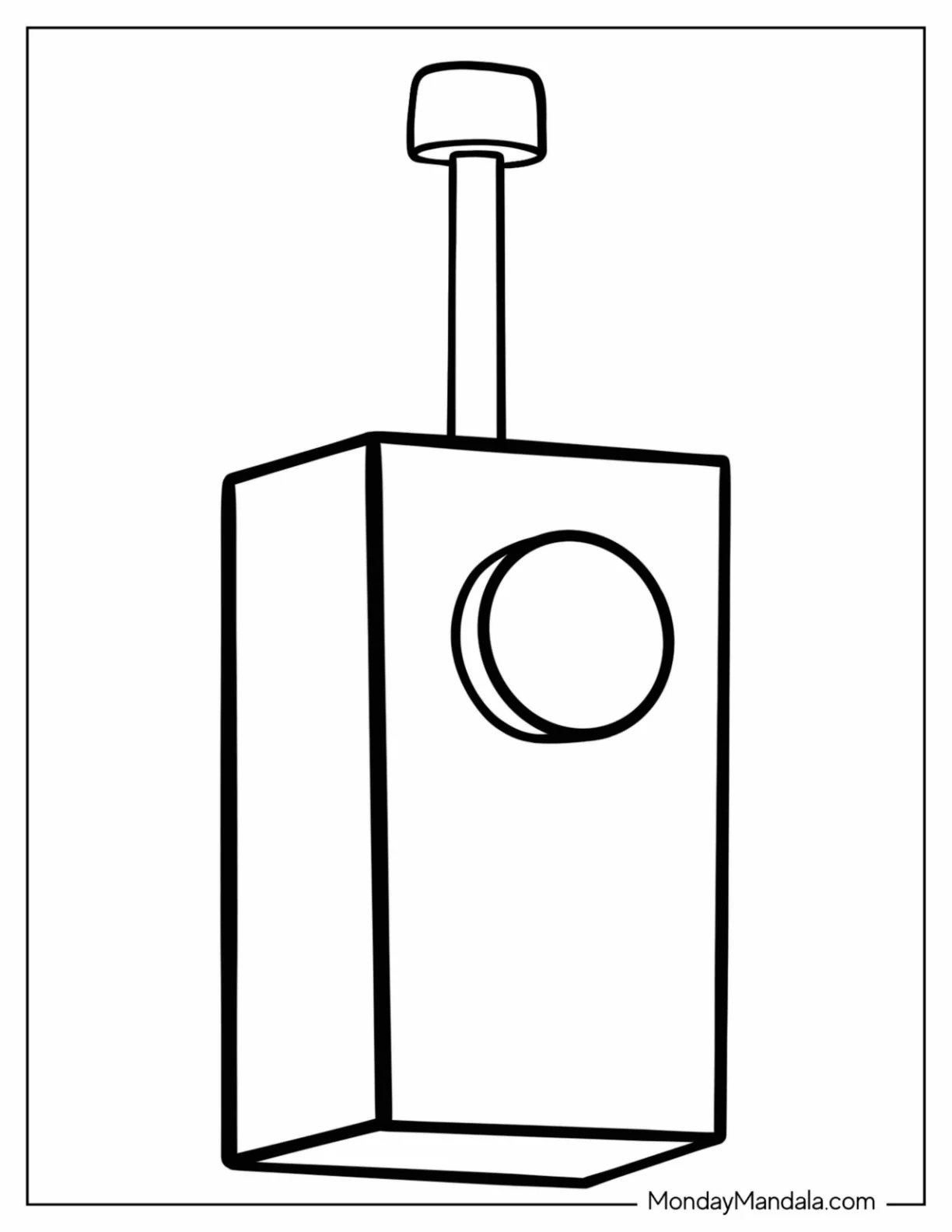 Garten of Banban Coloring Page Drone Controller coloring page