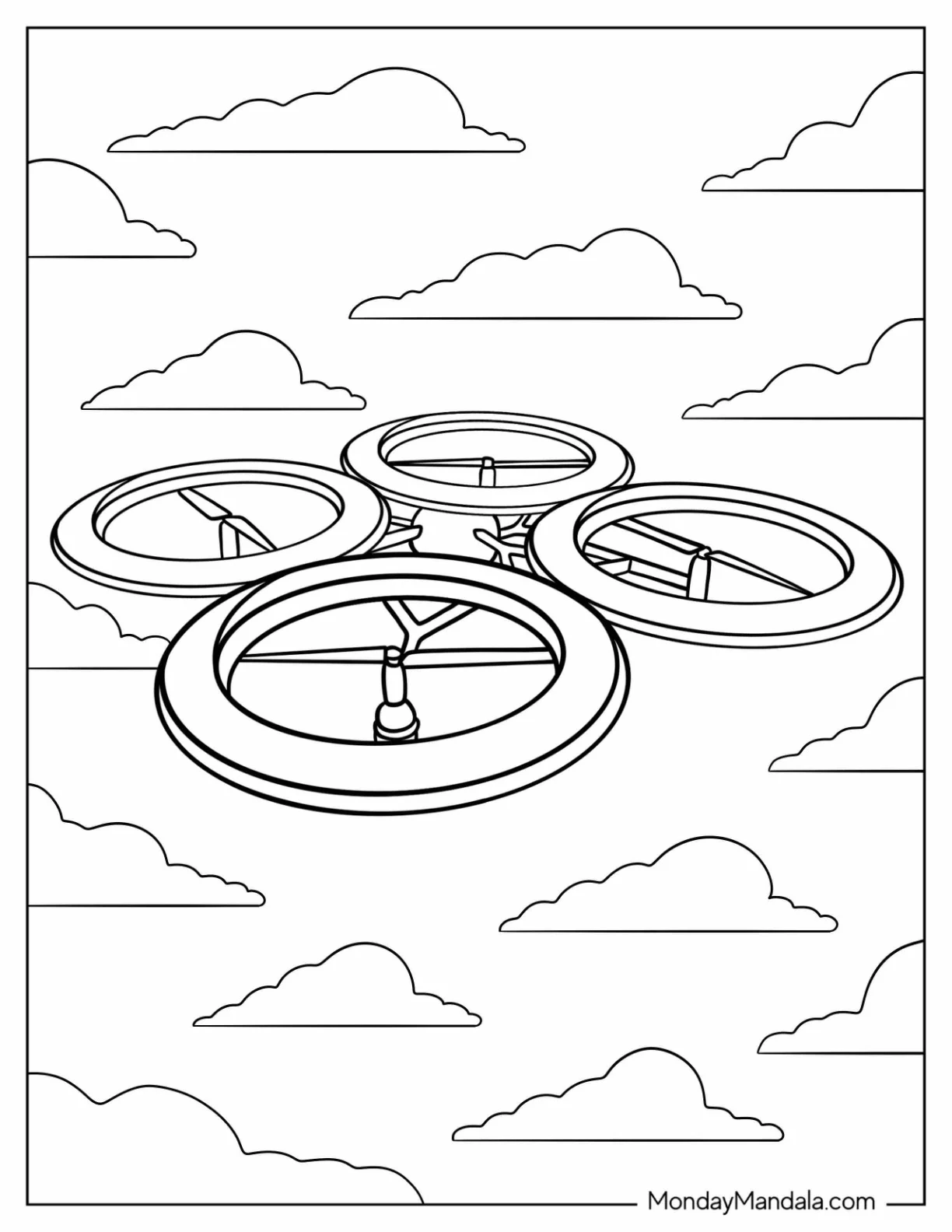 Garten of Banban Coloring Page Drone coloring page