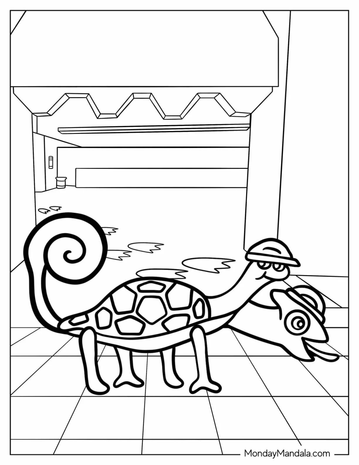 Garten of Banban Coloring Page Tamataki And Chamataki coloring page