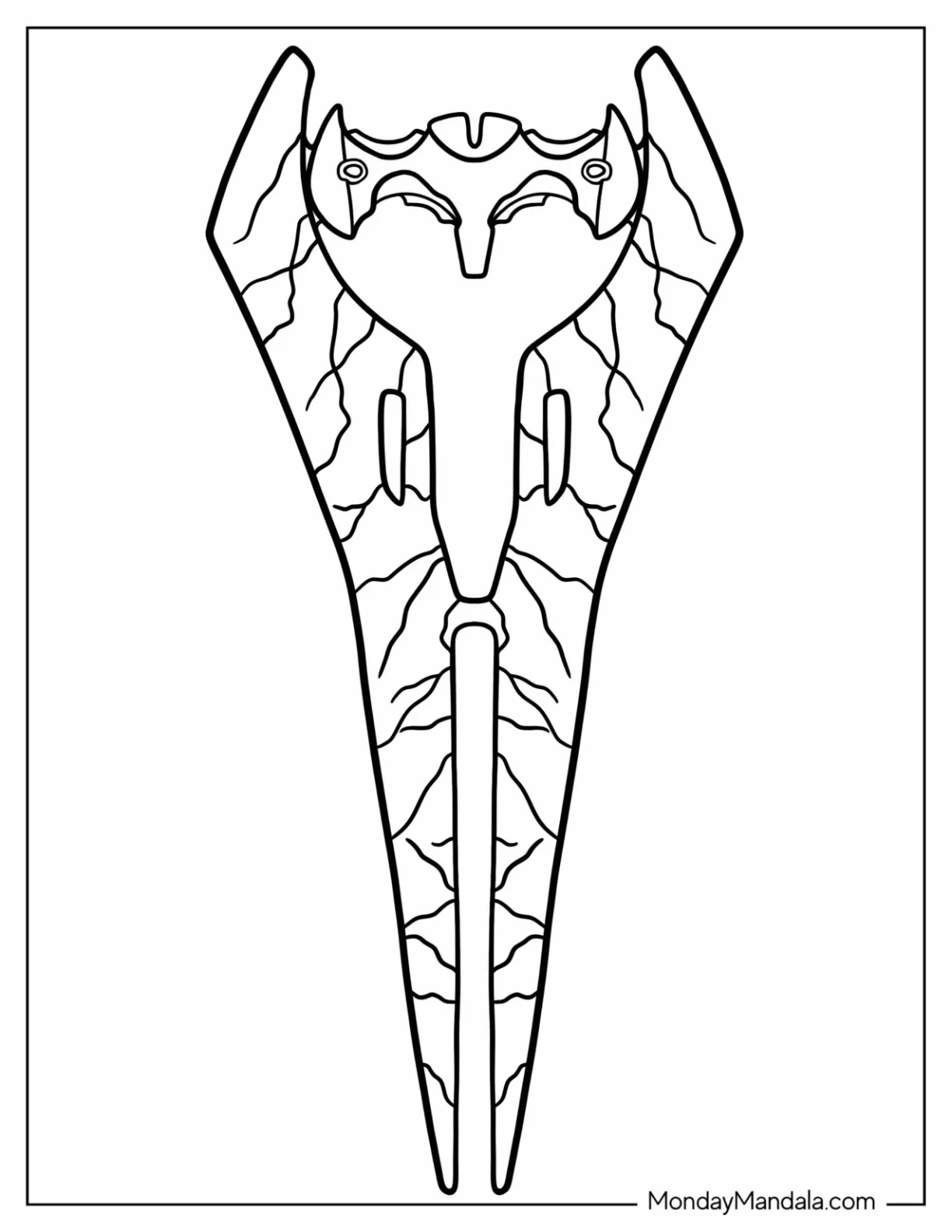 Halo Coloring Page Of Energy Sword coloring page