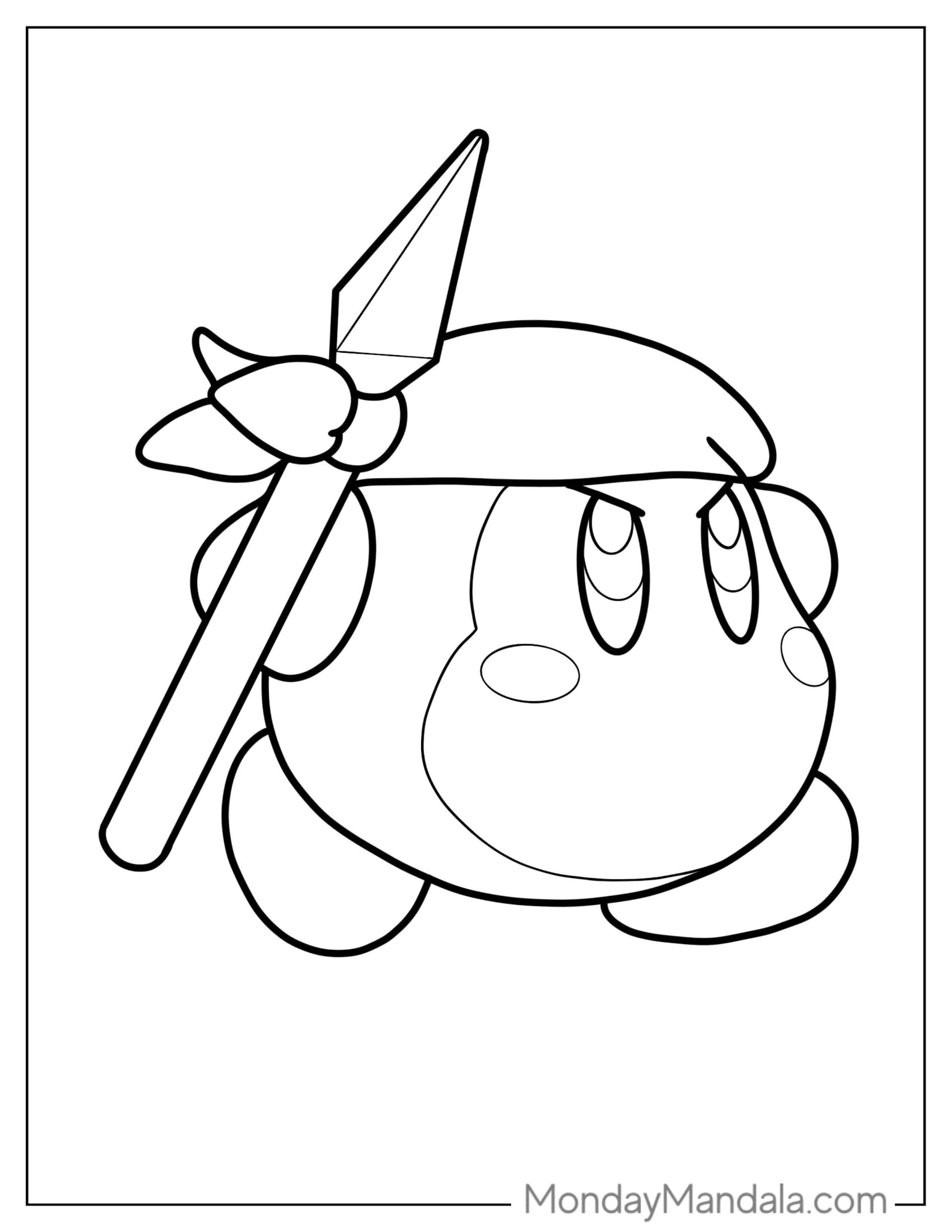 Coloring Page Of Bandana Waddle Dee coloring page