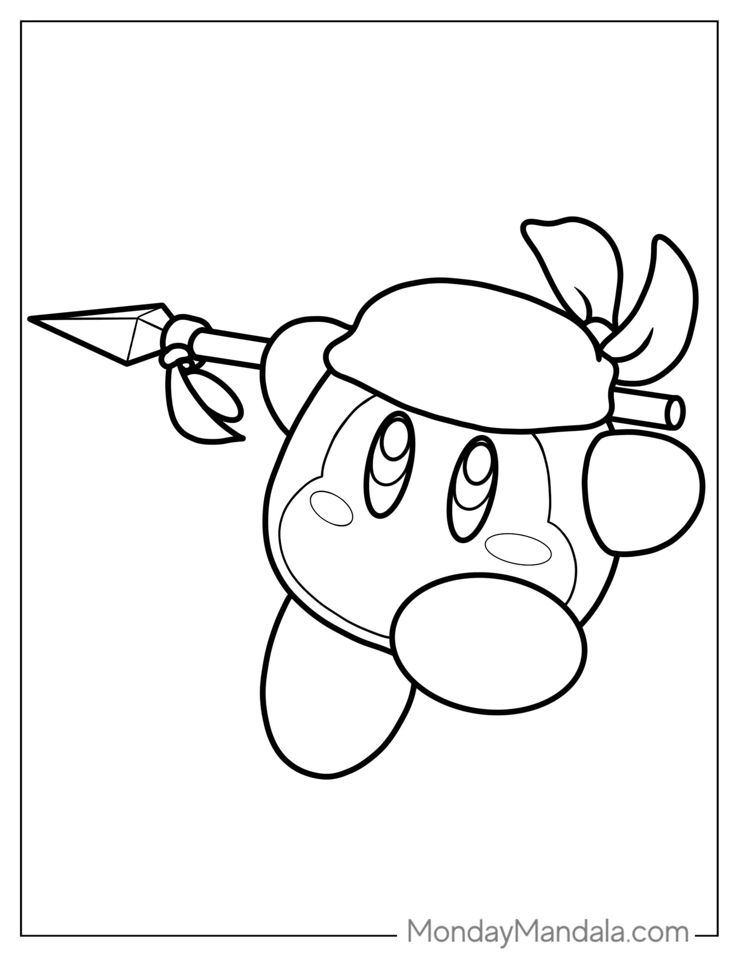 Easy Bandana Waddle Dee To Color coloring page