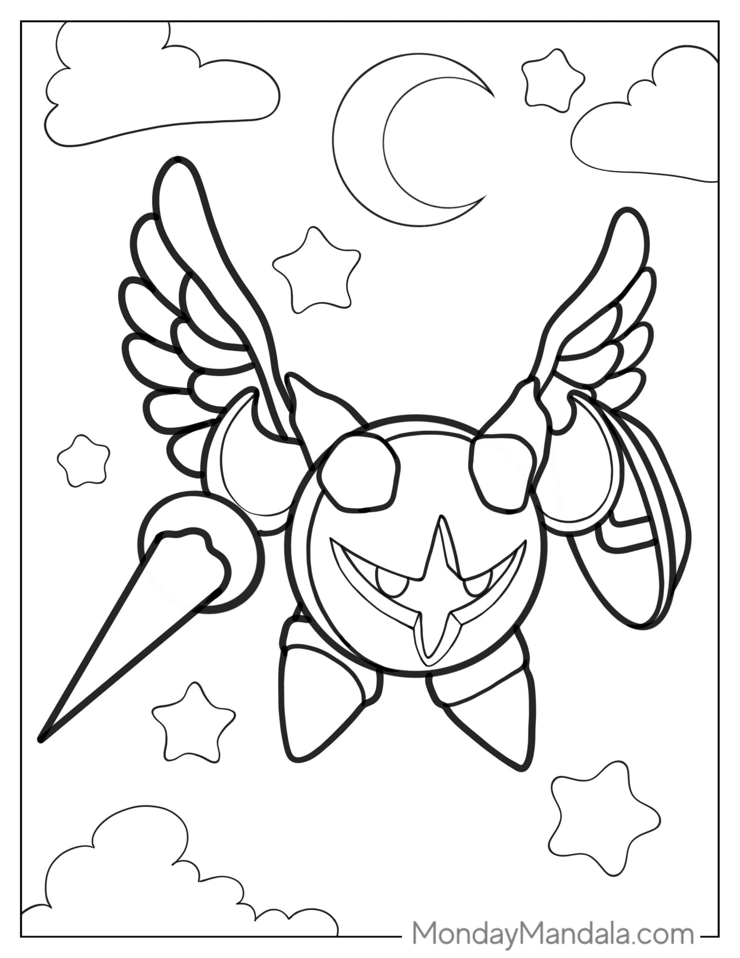 Galacta Knight Coloring Page coloring page