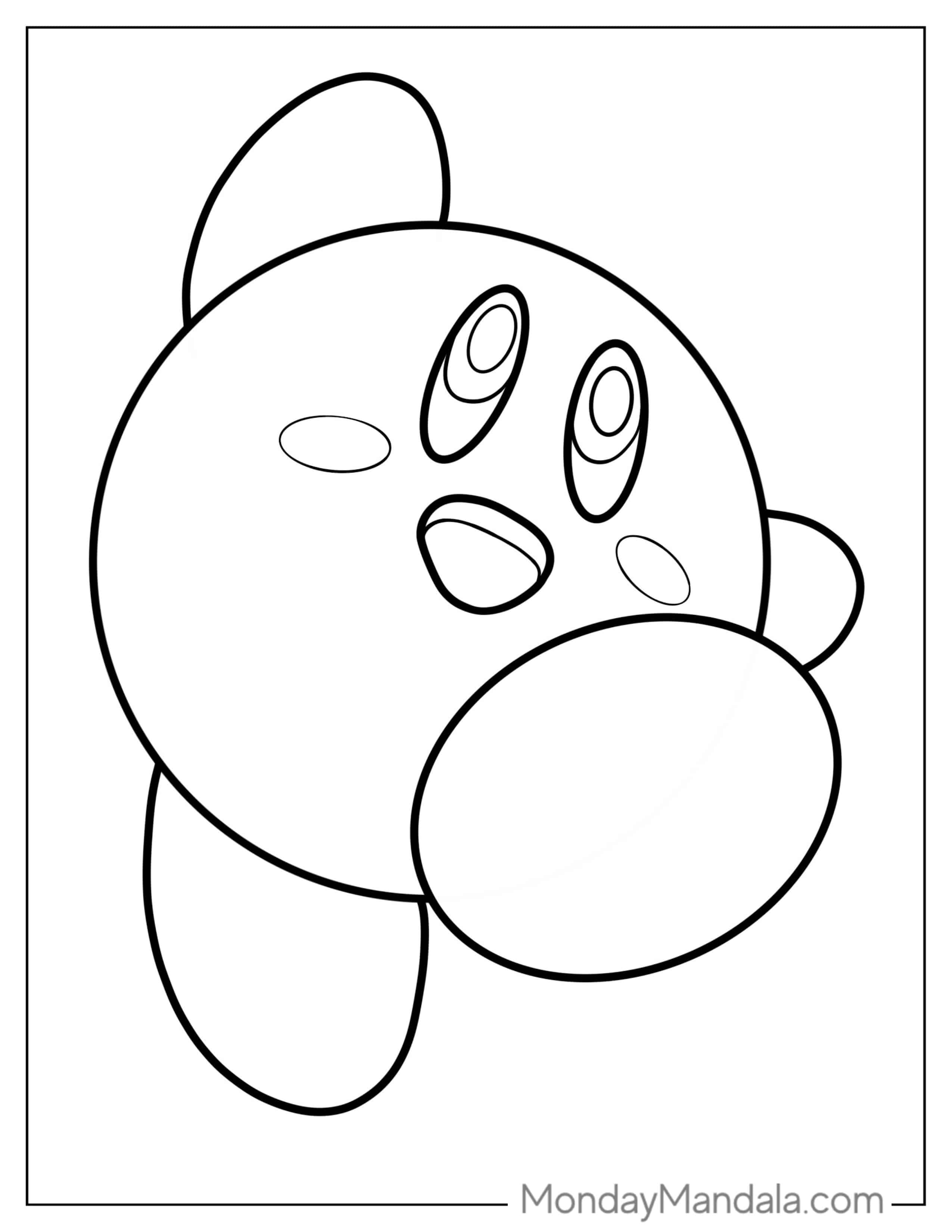 Kirby Coloring Page coloring page