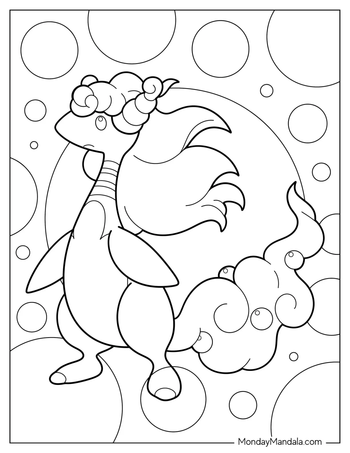 Mega Pokemon Coloring Page Of Kawaii Mega Ampharos coloring page