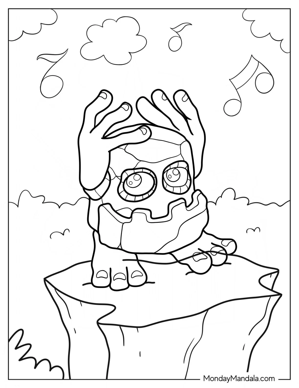 My Singing Monsters Coloring Page Noggin Dancing coloring page