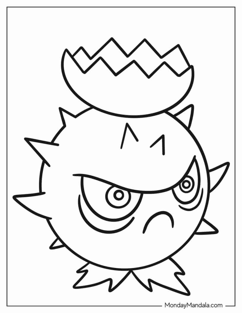Homing Thistle To Color coloring page